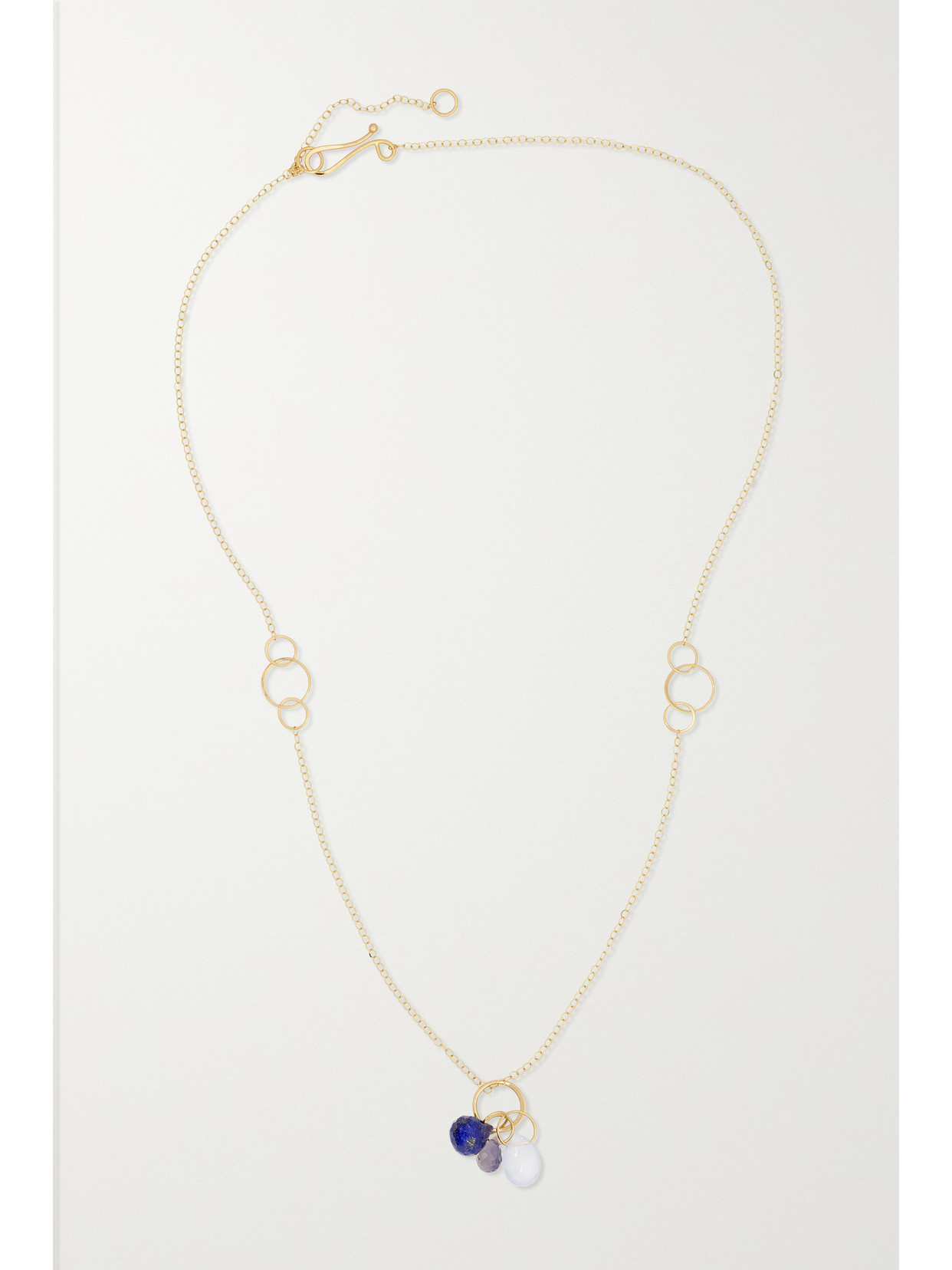 Shop Melissa Joy Manning 14-karat Recycled Gold Multi-stone Necklace