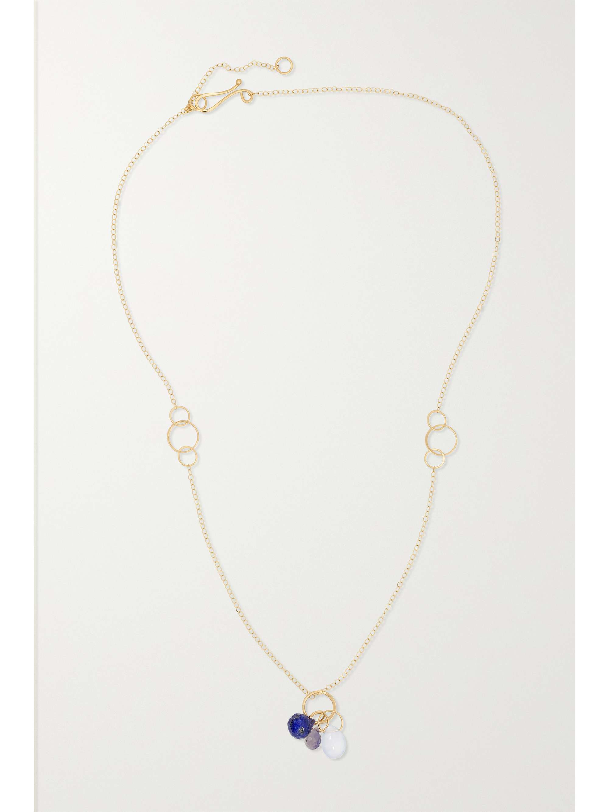MELISSA JOY MANNING 14-karat recycled gold multi-stone necklace
