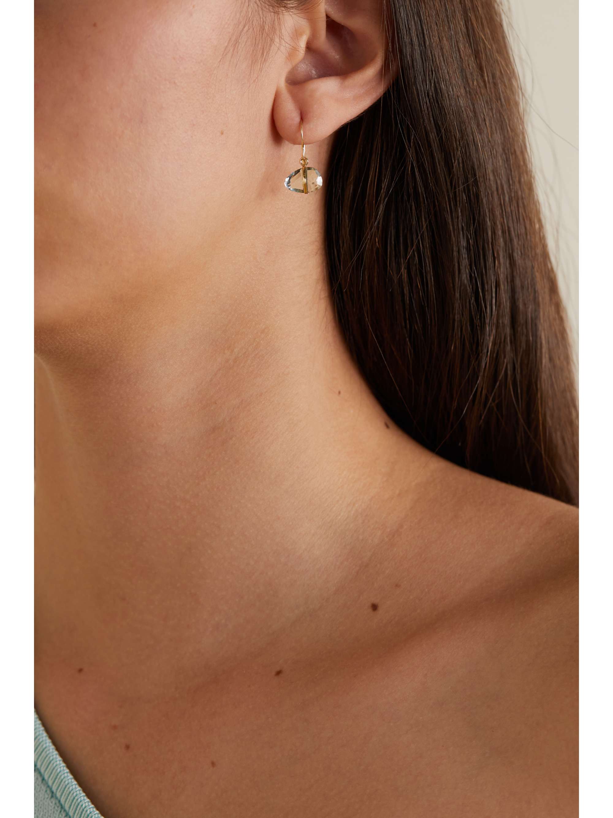 MELISSA JOY MANNING 14-karat recycled gold topaz earrings