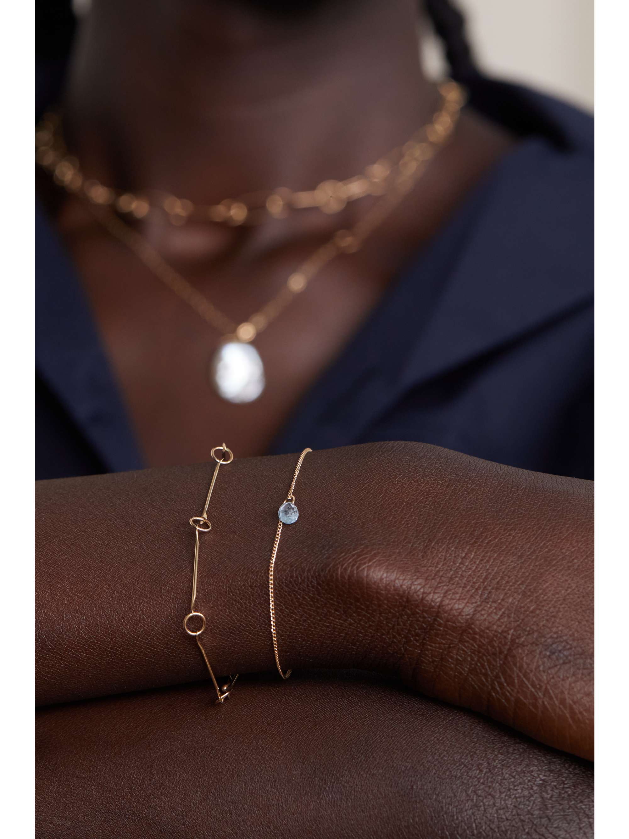 MELISSA JOY MANNING Armband aus recyceltem 14 Karat Gold