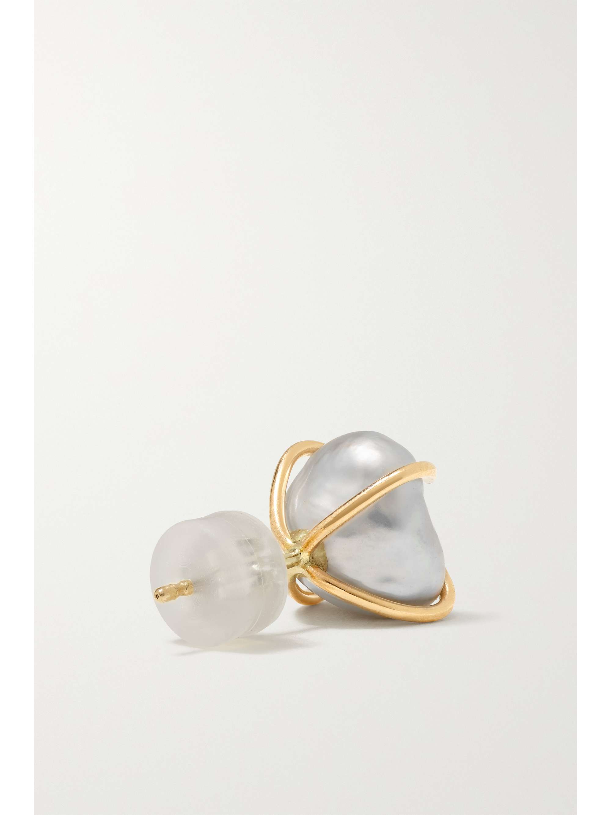 MELISSA JOY MANNING 14-karat recycled gold pearl earrings