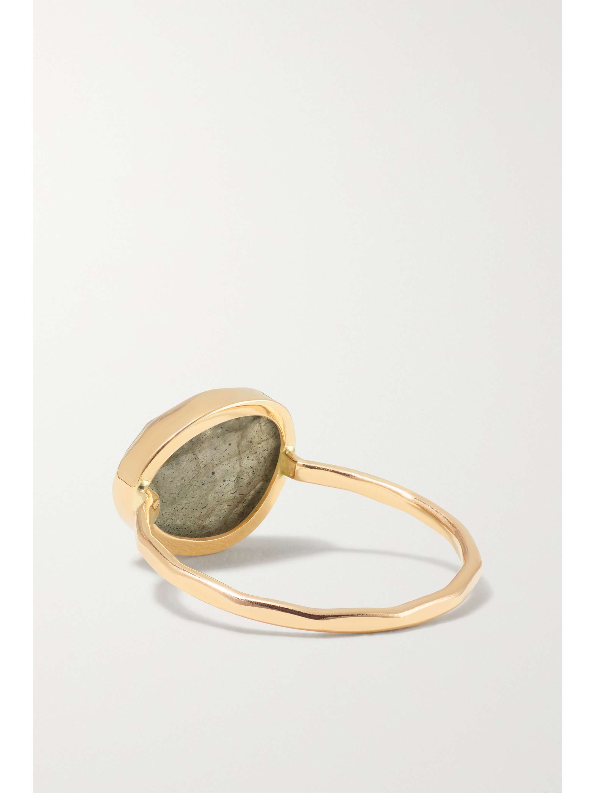 MELISSA JOY MANNING 14 Karat Ring aus recyeltem Gold mit Labradorit