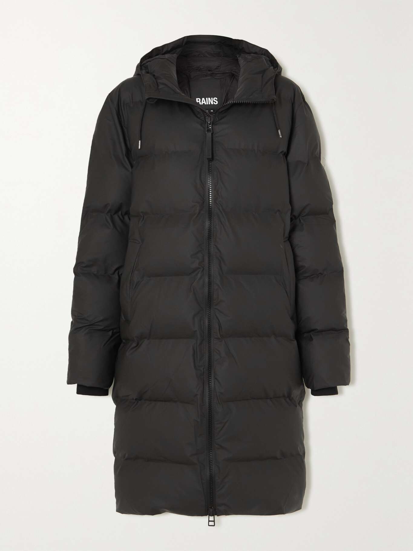 RAINS Hooded quilted padded shell coat NETAPORTER