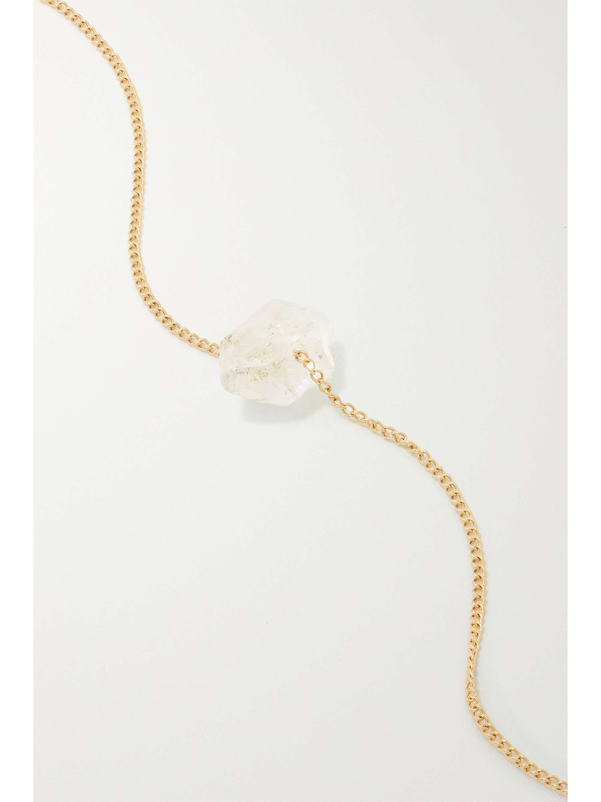 MELISSA JOY MANNING 14-karat recycled gold Herkimer diamond bracelet