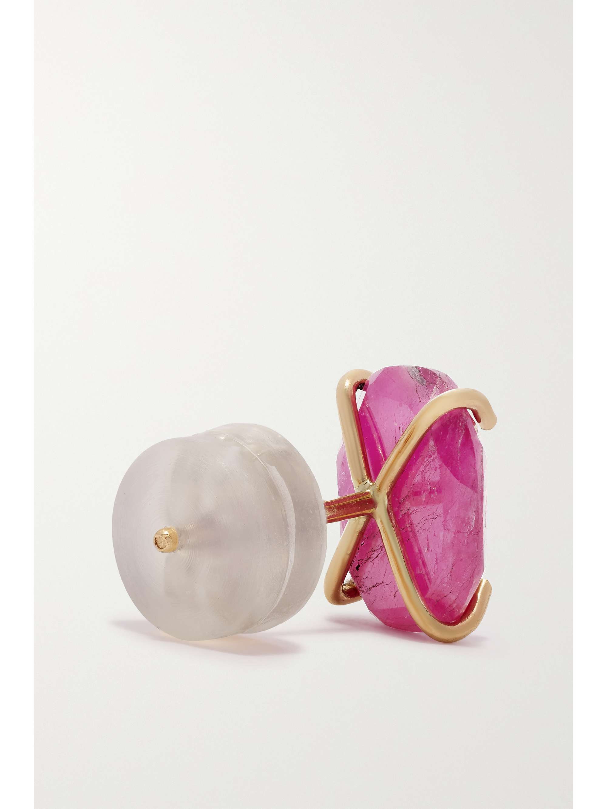 MELISSA JOY MANNING 14-karat recycled gold sapphire earrings