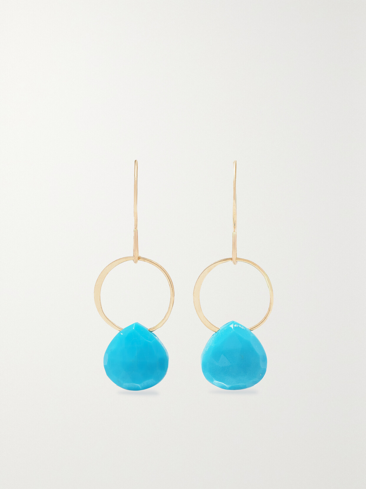 Melissa Joy Manning 14-karat Recycled Gold Turquoise Earrings In Blue