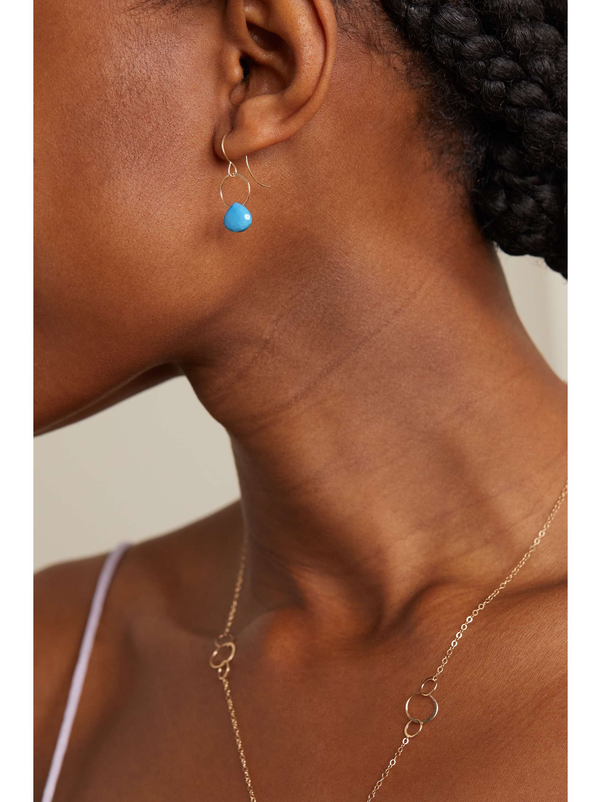 MELISSA JOY MANNING 14-karat recycled gold chrysoprase earrings