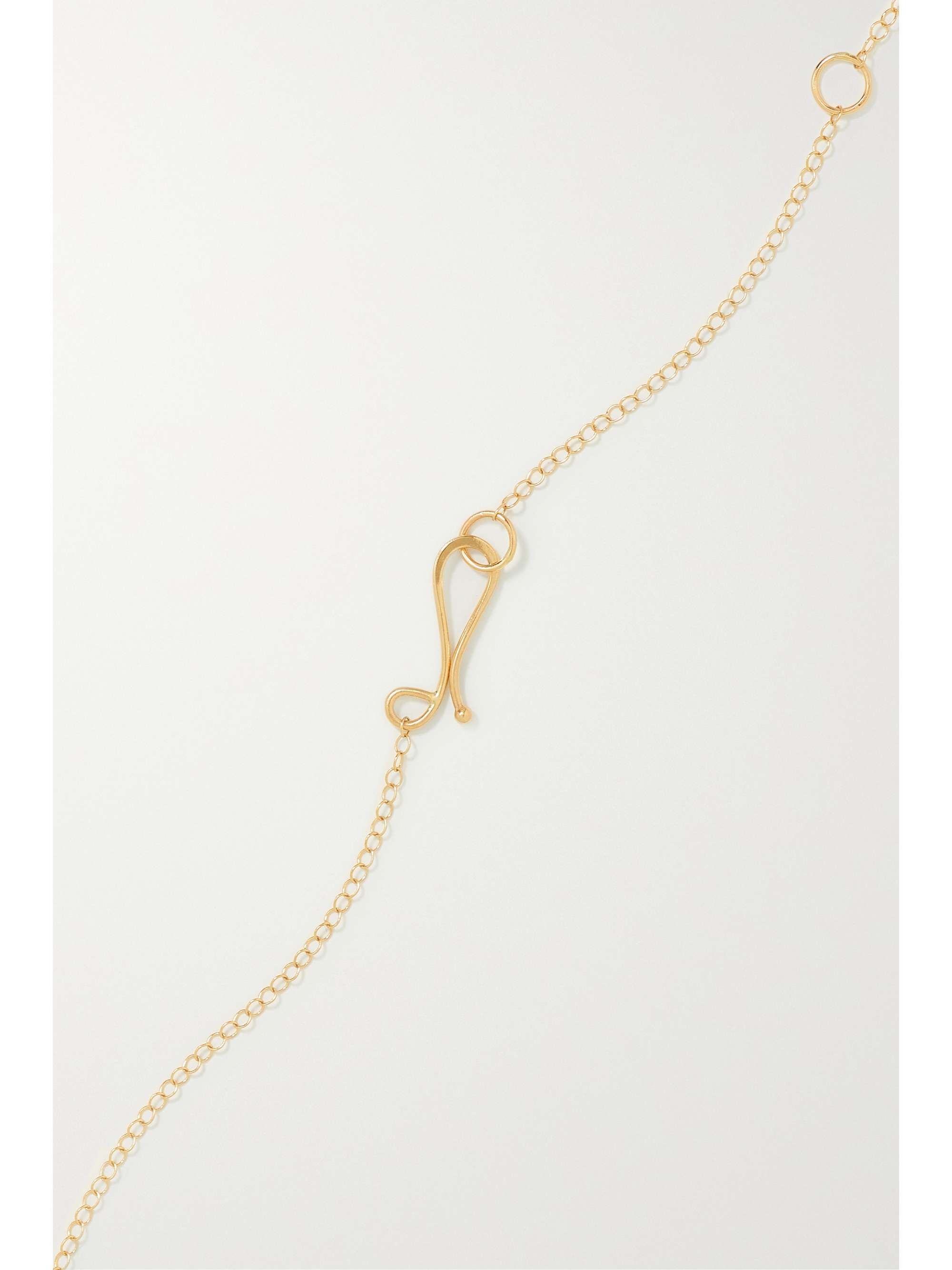 MELISSA JOY MANNING 14-karat recycled gold, garnet and ruby necklace