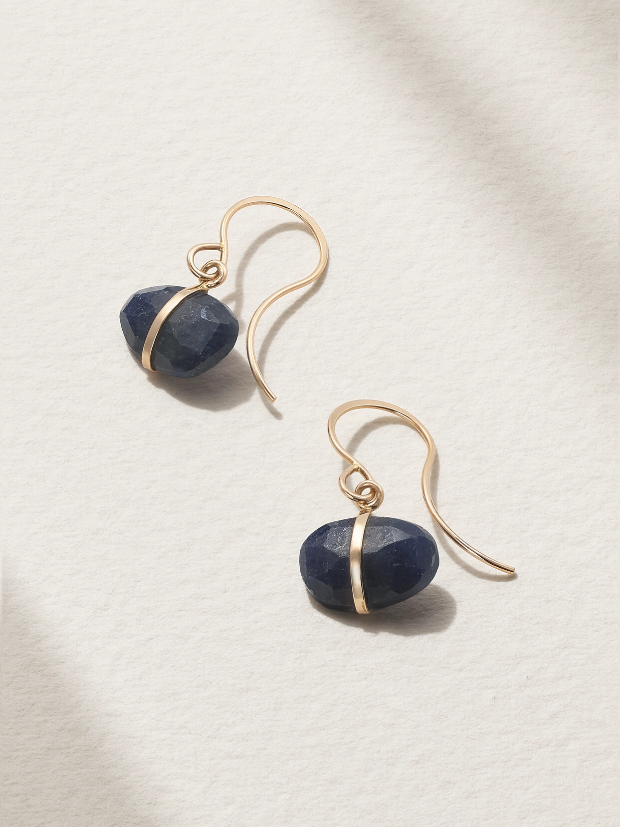 Melissa Joy Manning 14-karat Recycled Gold Sapphire Earrings