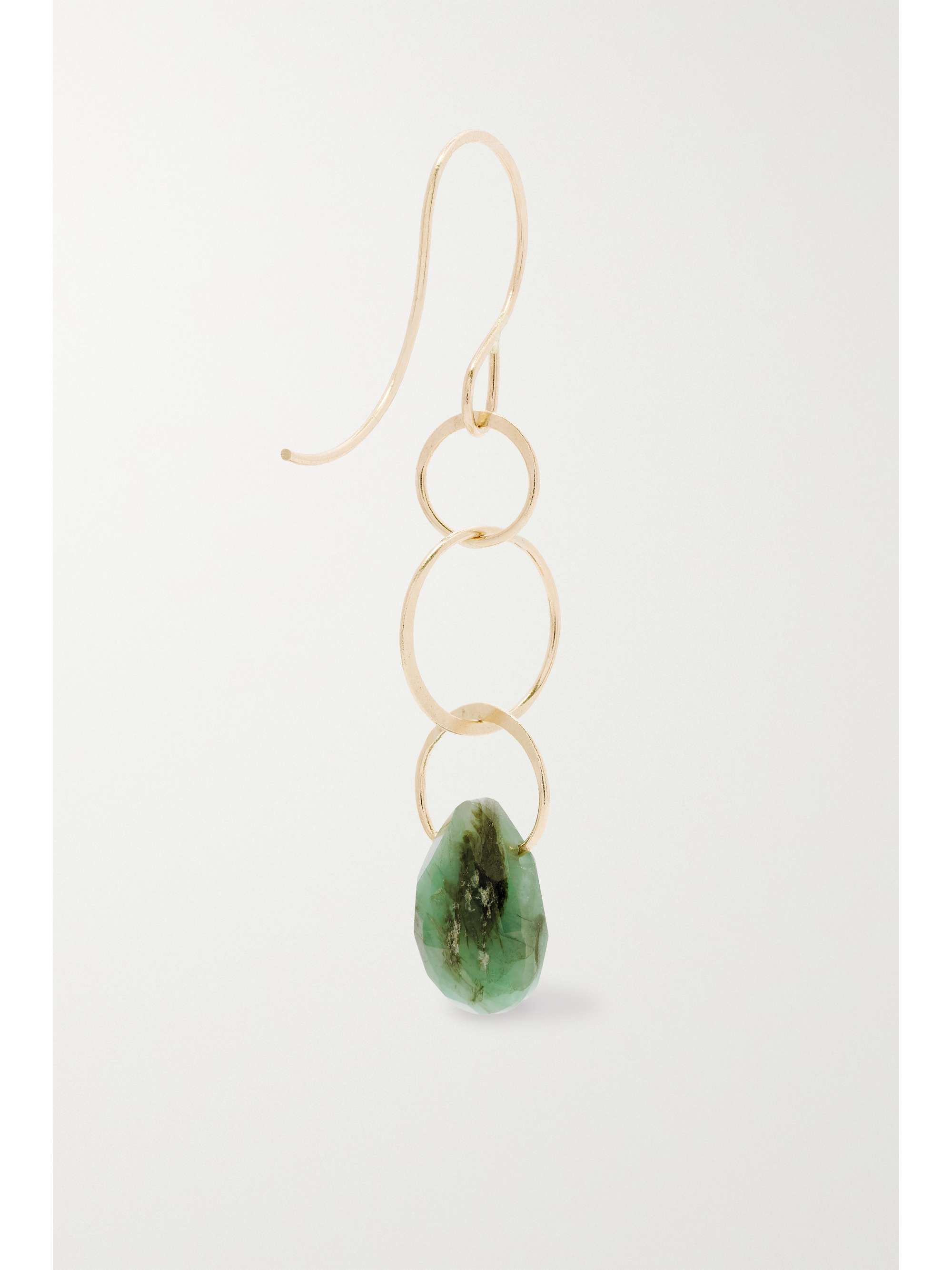 MELISSA JOY MANNING 14-karat recycled gold emerald earrings