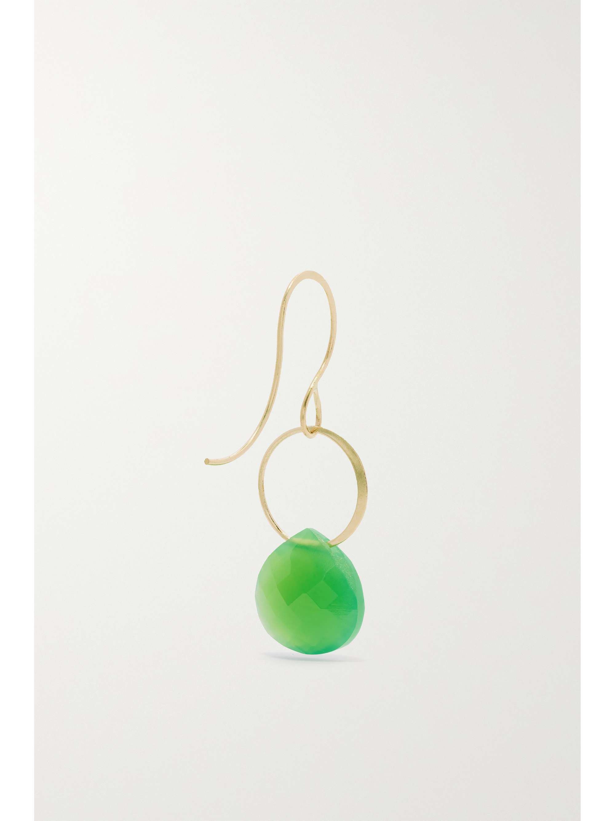 MELISSA JOY MANNING 14-karat recycled gold chrysoprase earrings