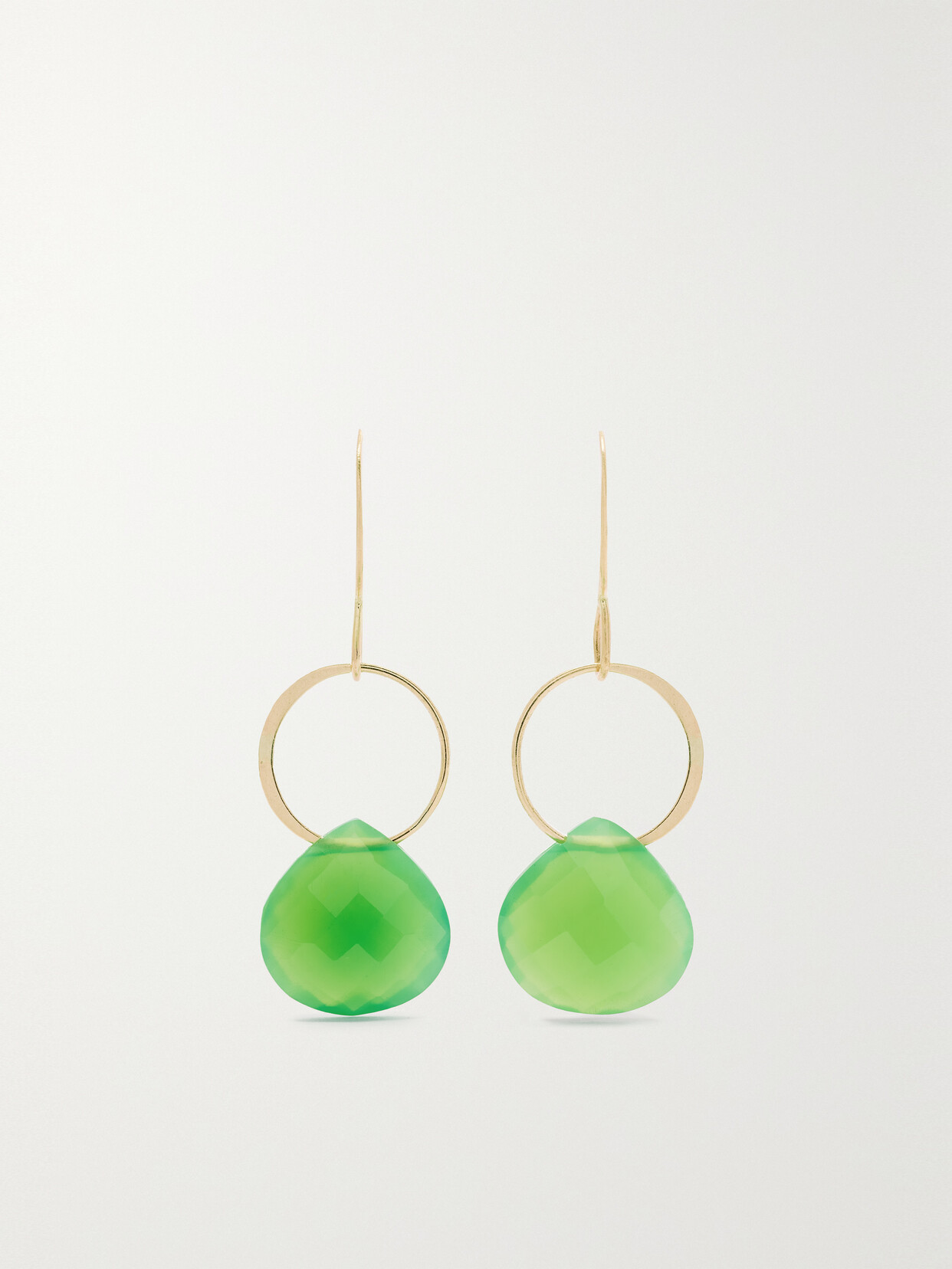 Melissa Joy Manning 14-karat Recycled Gold Chrysoprase Earrings