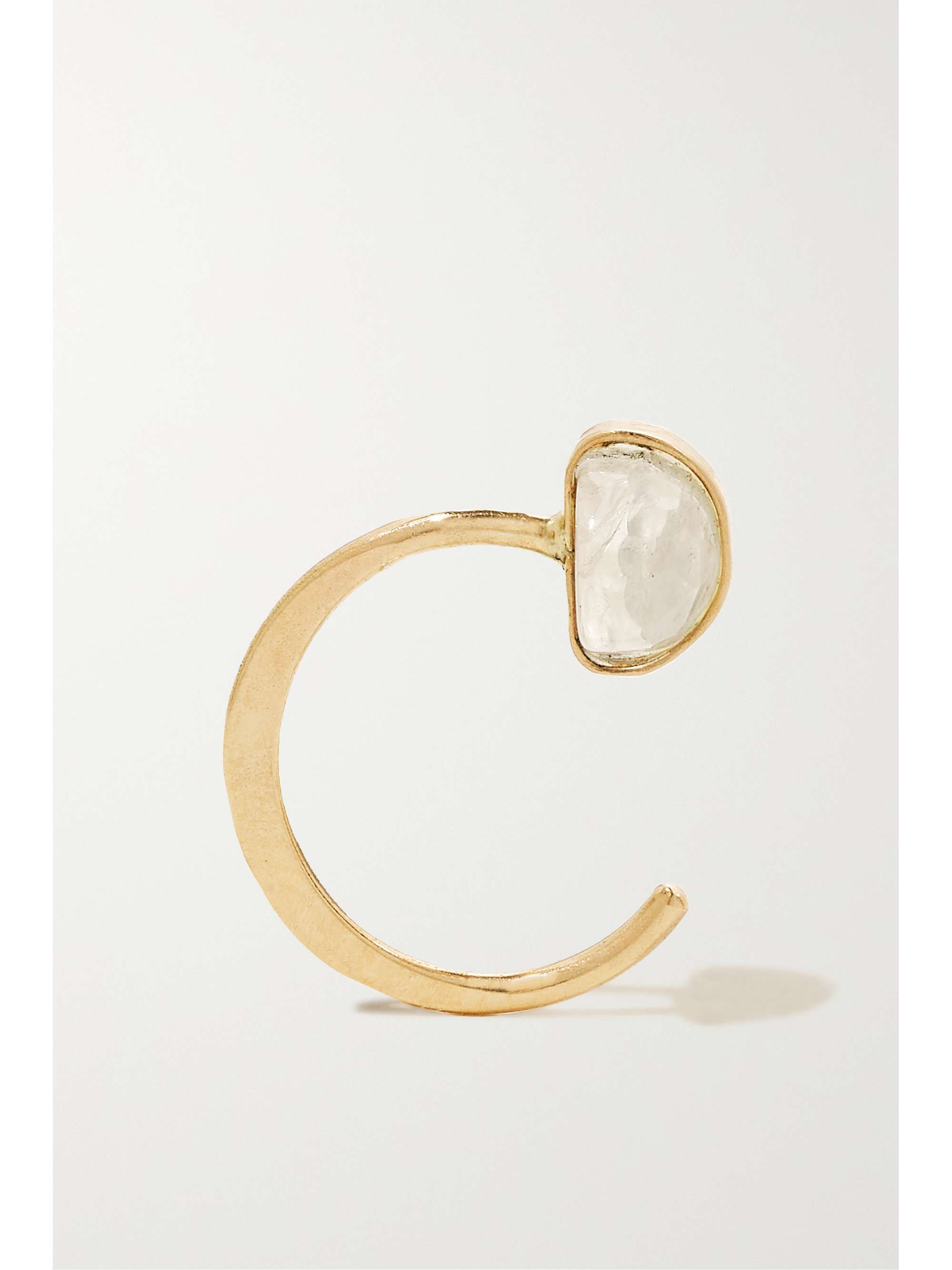 MELISSA JOY MANNING 14-karat recycled gold moonstone earrings