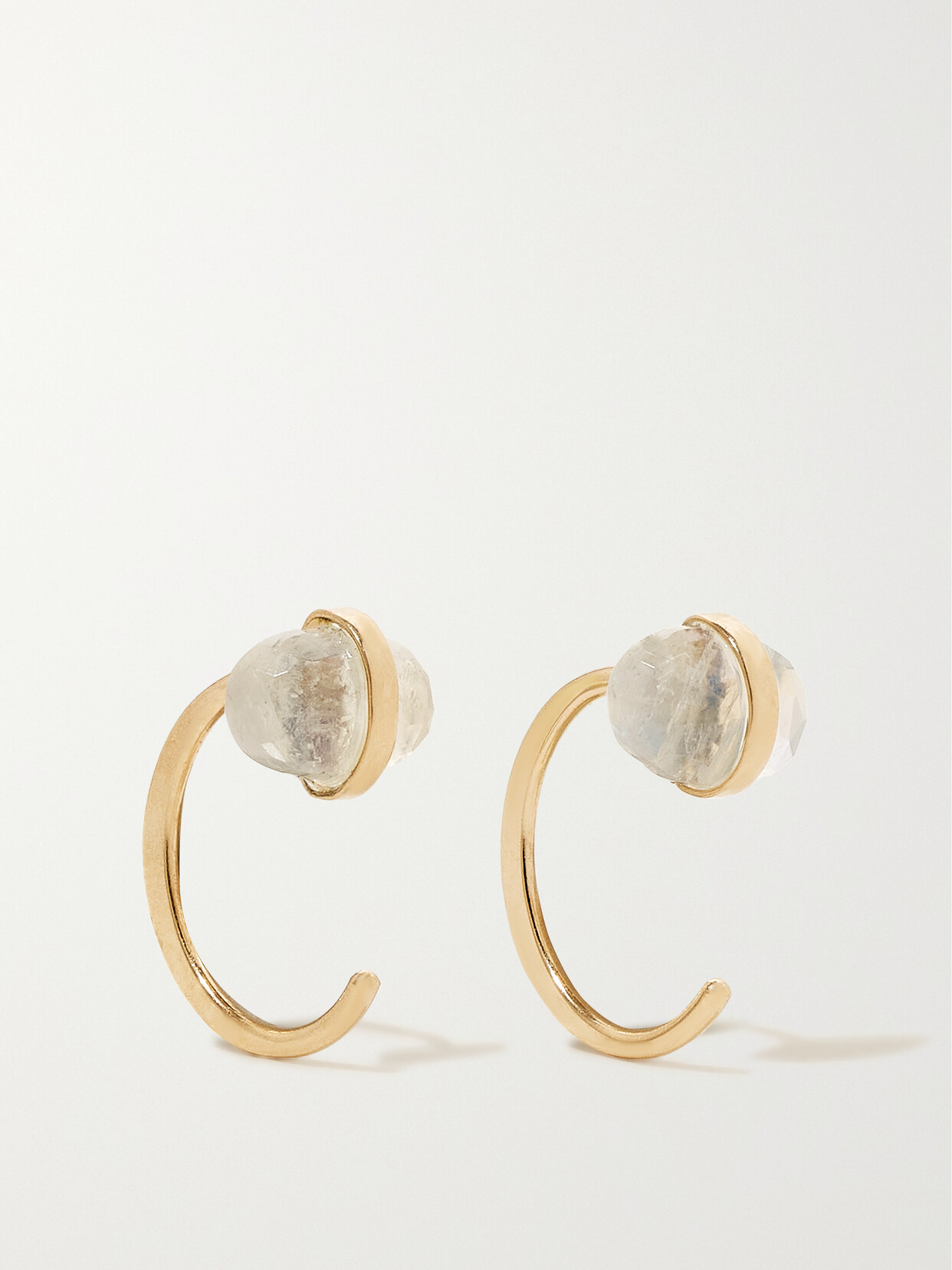 Melissa Joy Manning 14-karat Recycled Gold Moonstone Earrings