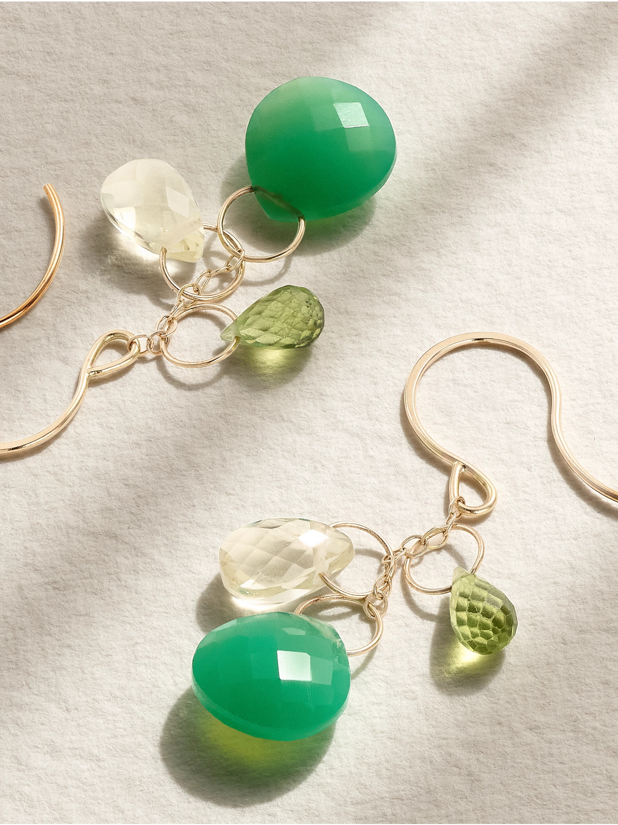 Melissa Joy Manning 14-karat Recycled Gold Multi-stone Earrings In Gold