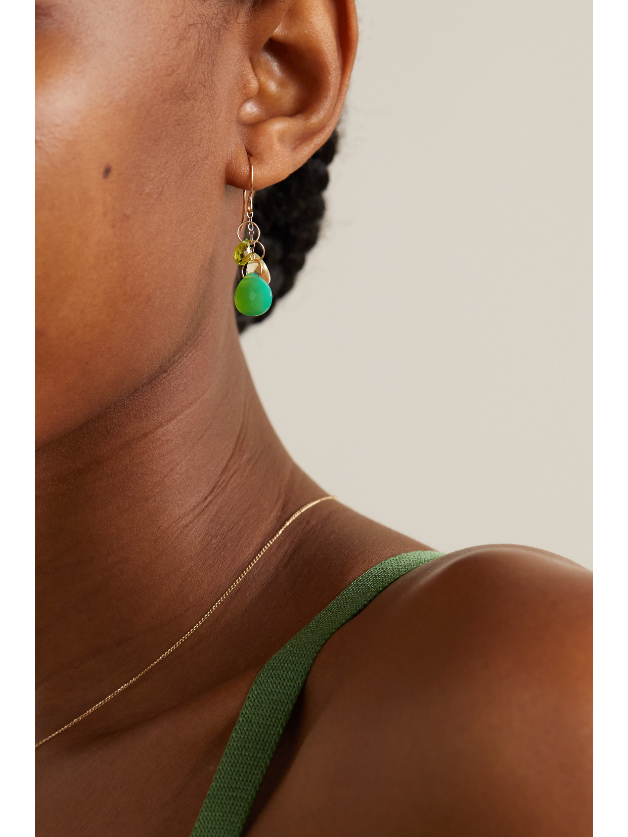 Melissa Joy Manning 14-karat Recycled Gold Multi-stone Earrings In Gold
