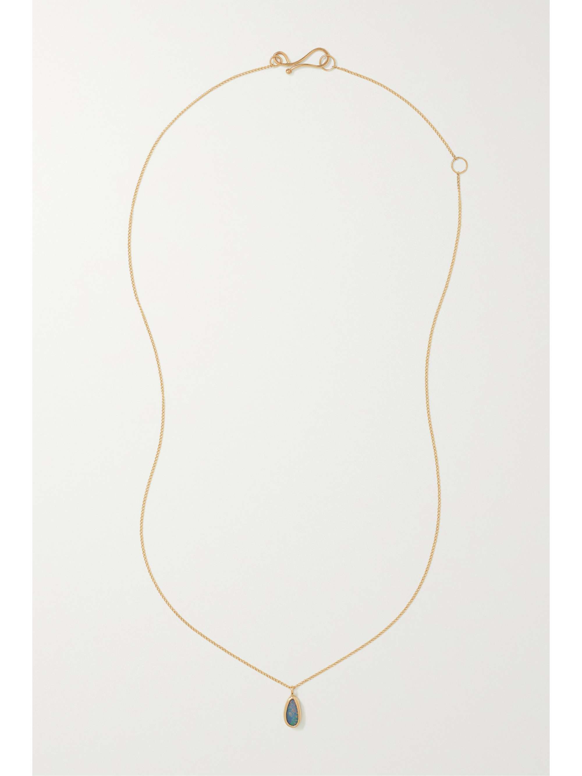 MELISSA JOY MANNING 14-karat gold opal necklace