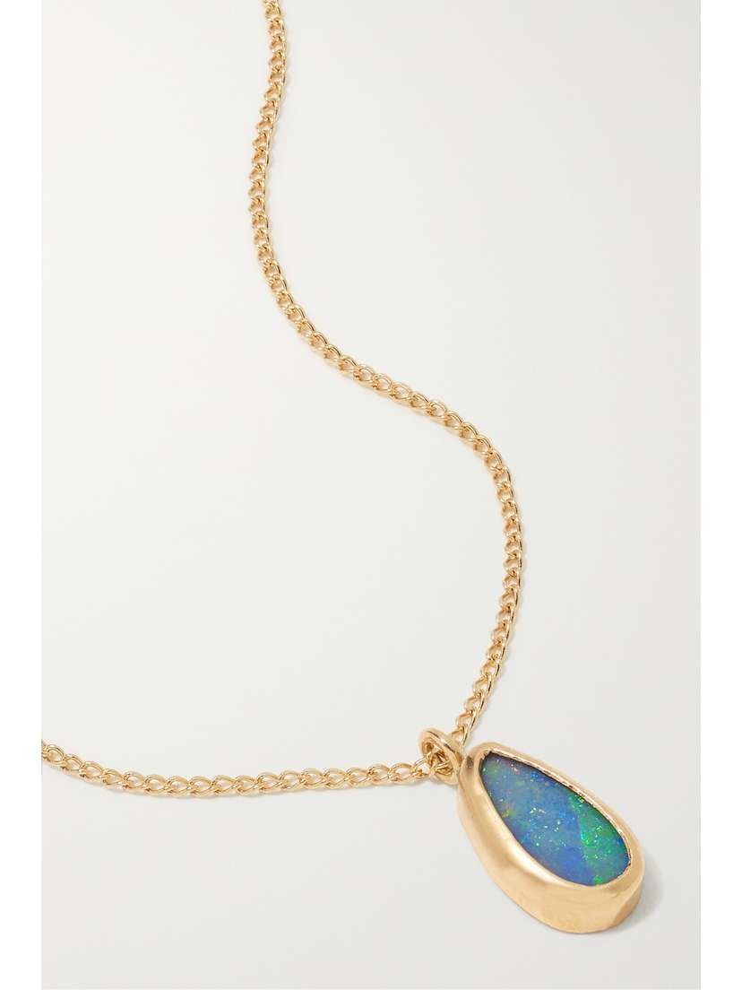 Melissa Joy Manning 14-karat Gold Opal Necklace
