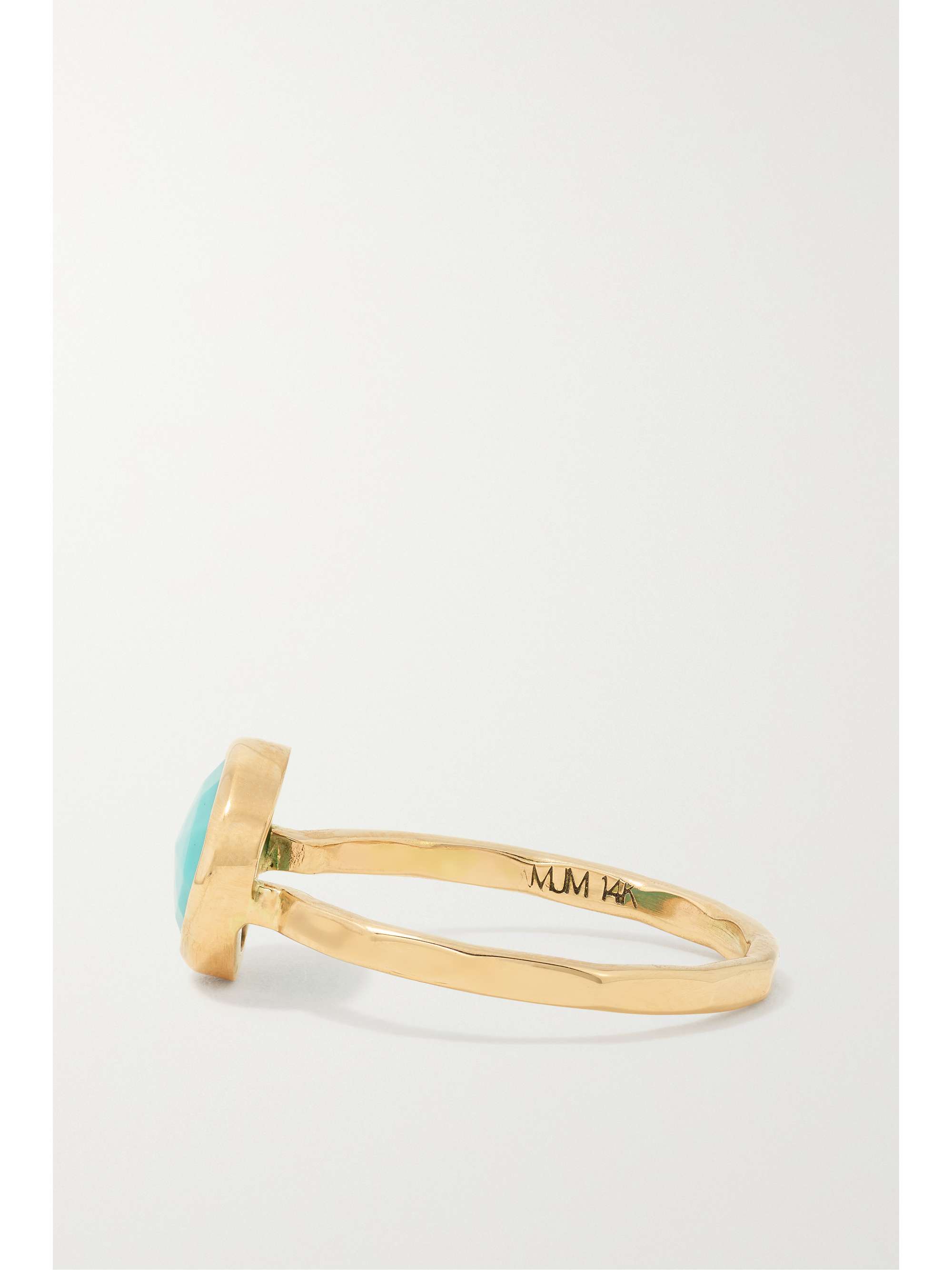 MELISSA JOY MANNING 14-karat recycled gold turquoise ring