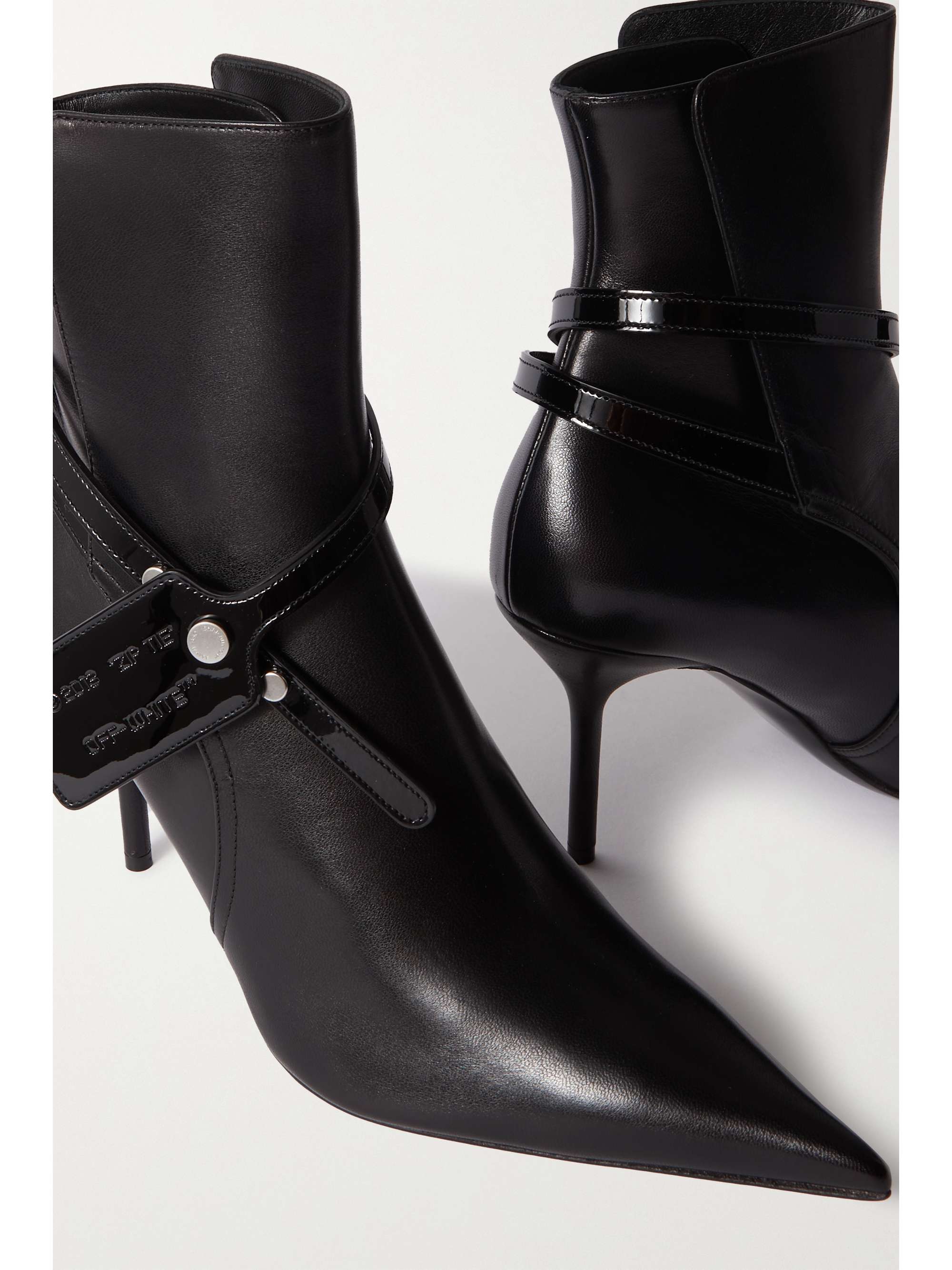 OFF-WHITE Leather ankle boots