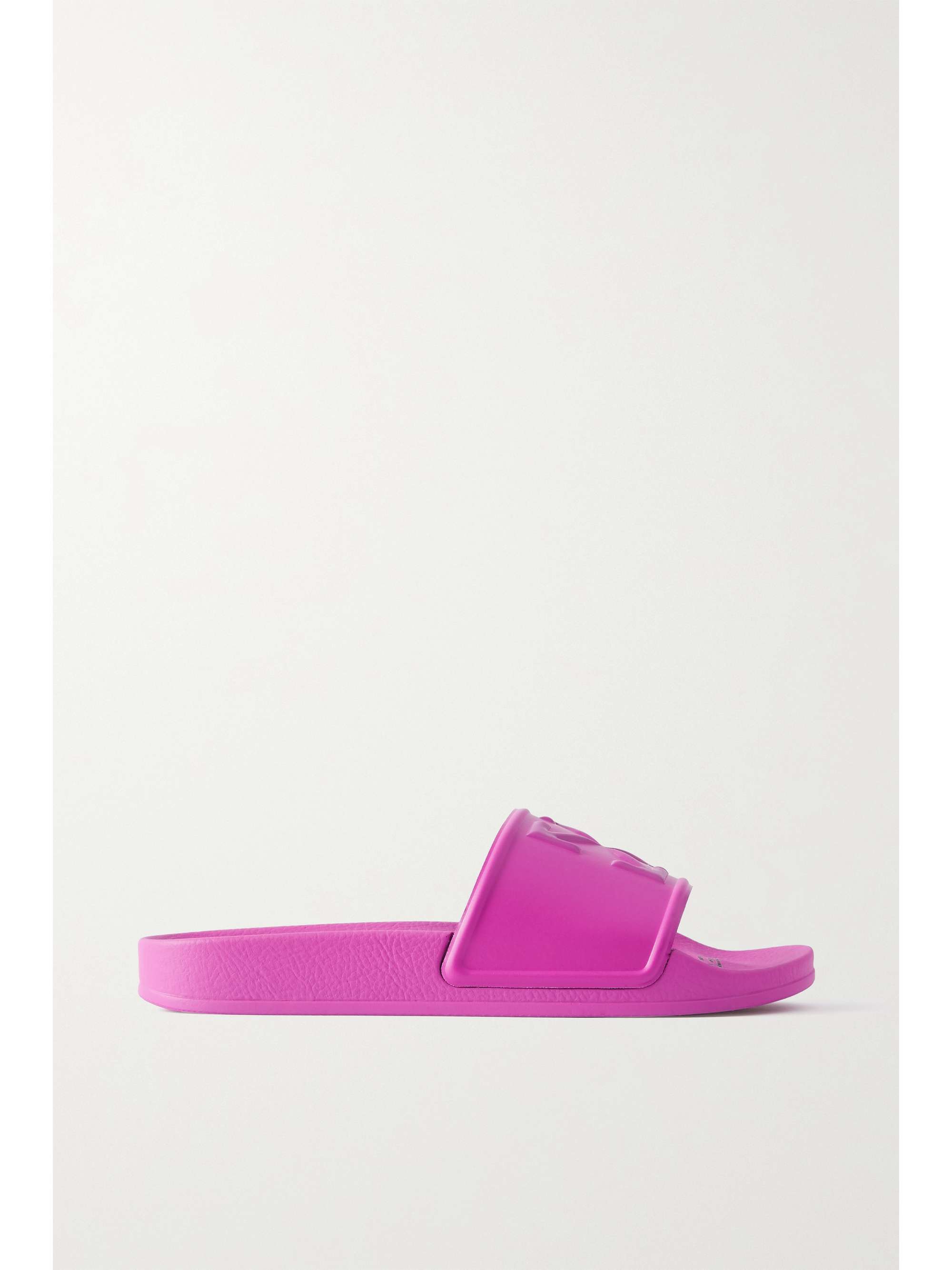 OFFWHITE Embossed rubber slides NETAPORTER