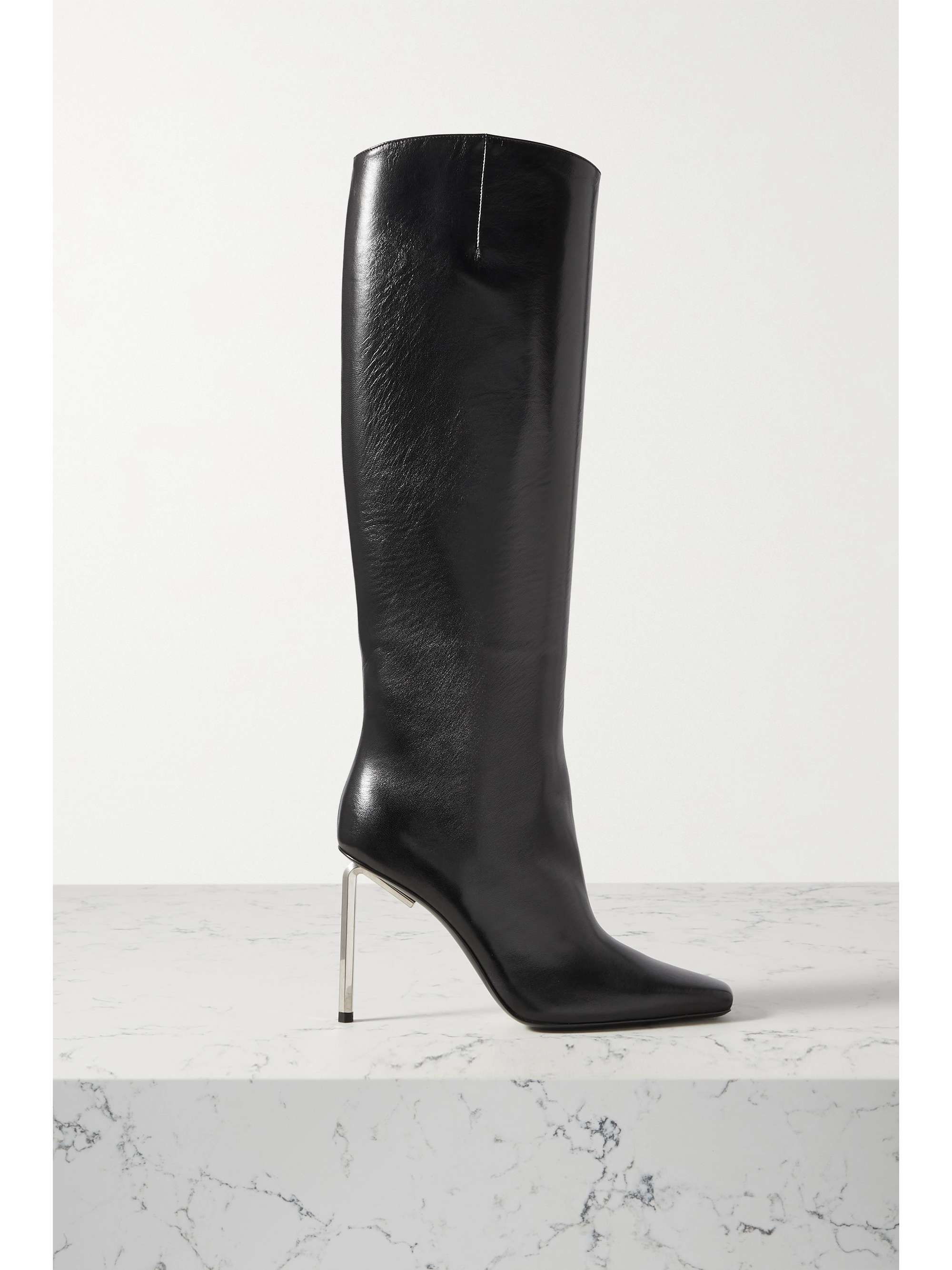 OFF-WHITE Allen leather knee boots | NET-A-PORTER