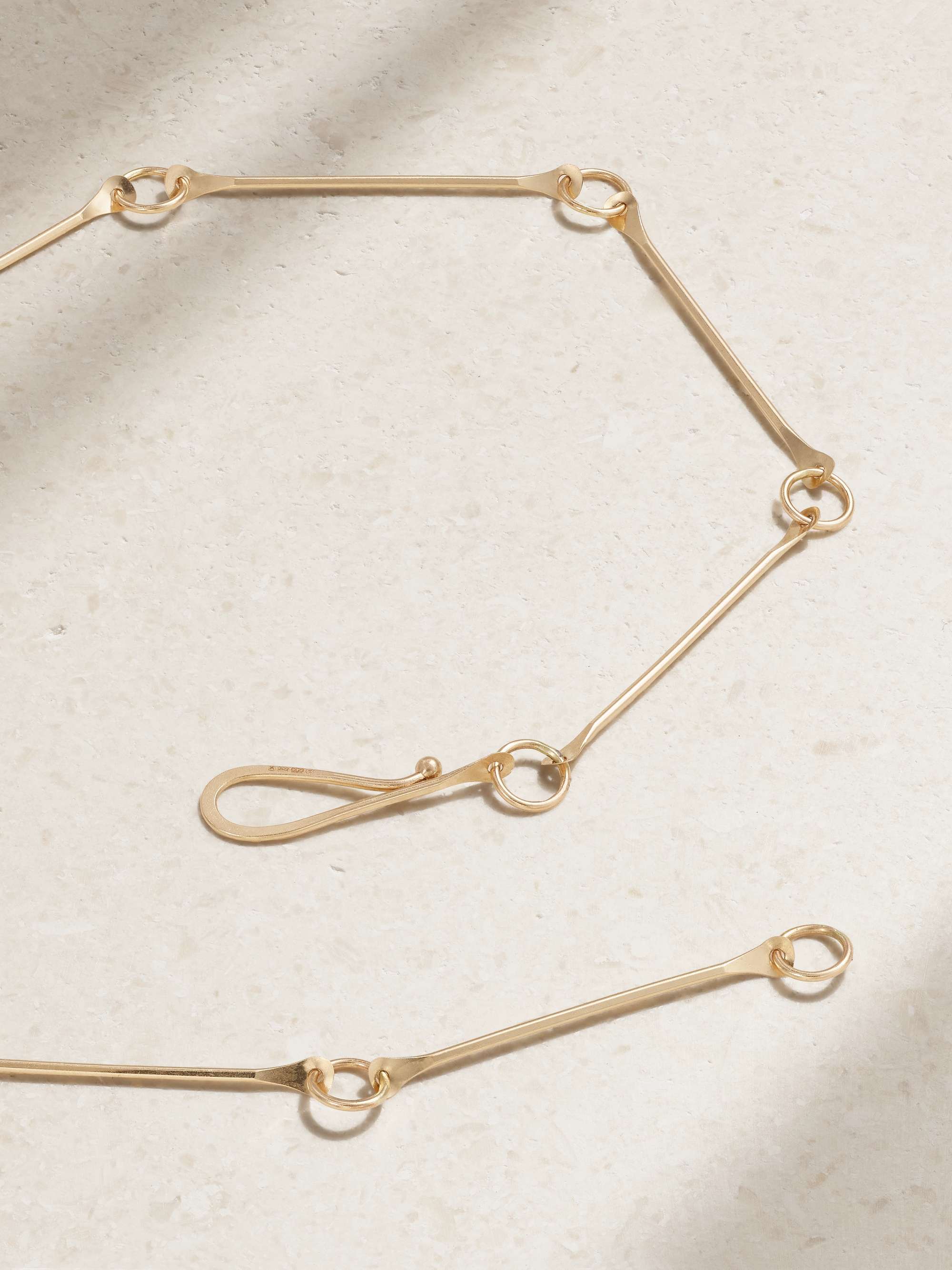 MELISSA JOY MANNING 14-karat recycled gold Herkimer diamond necklace
