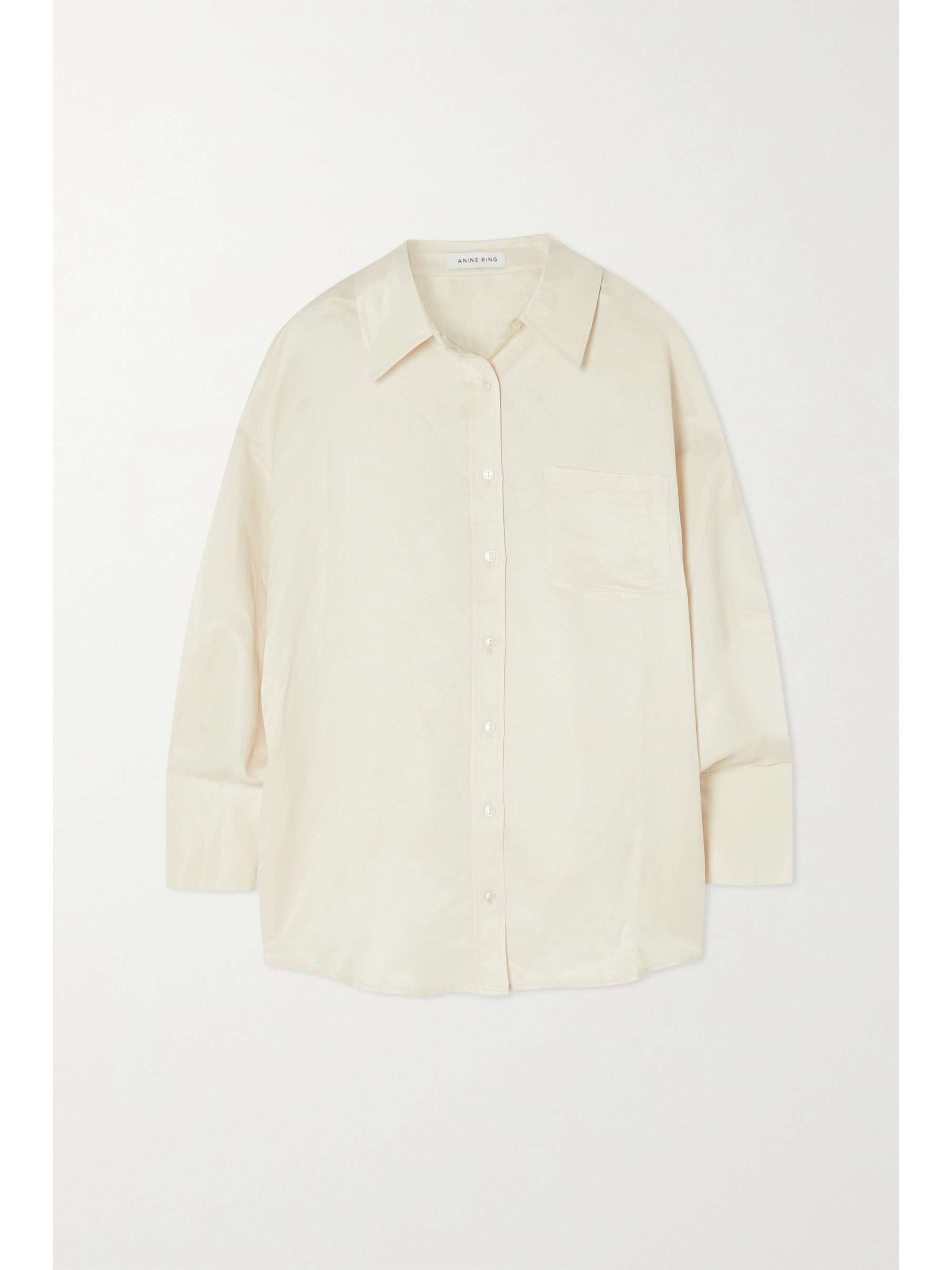 Mika oversized woven shirt | ANINE BING 