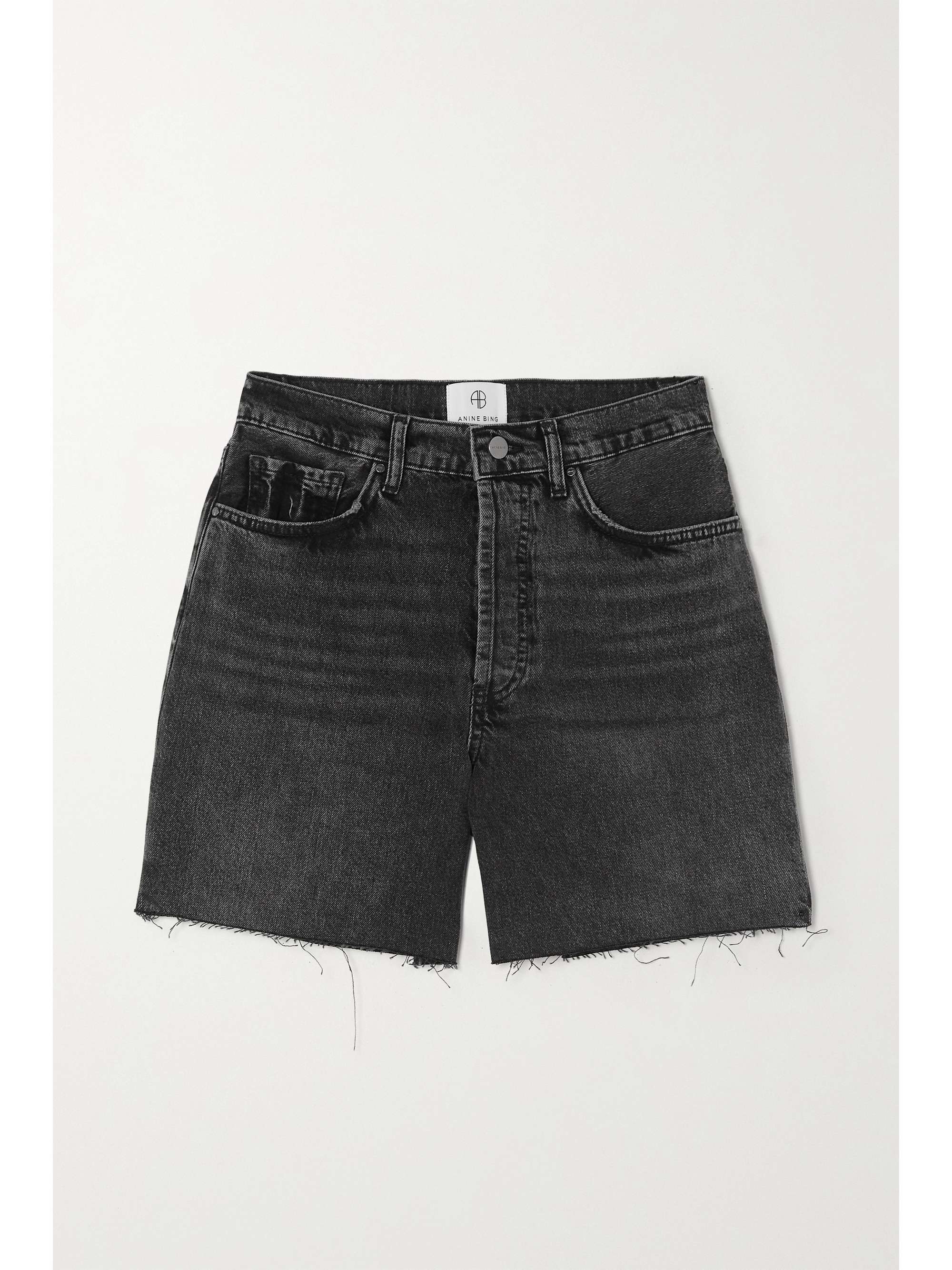 Black Kat distressed denim shorts 