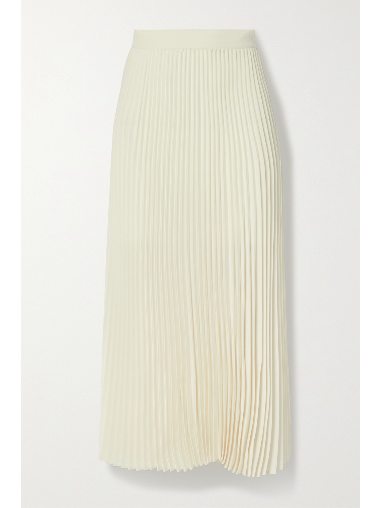 Co Pleated Woven Midi Skirt