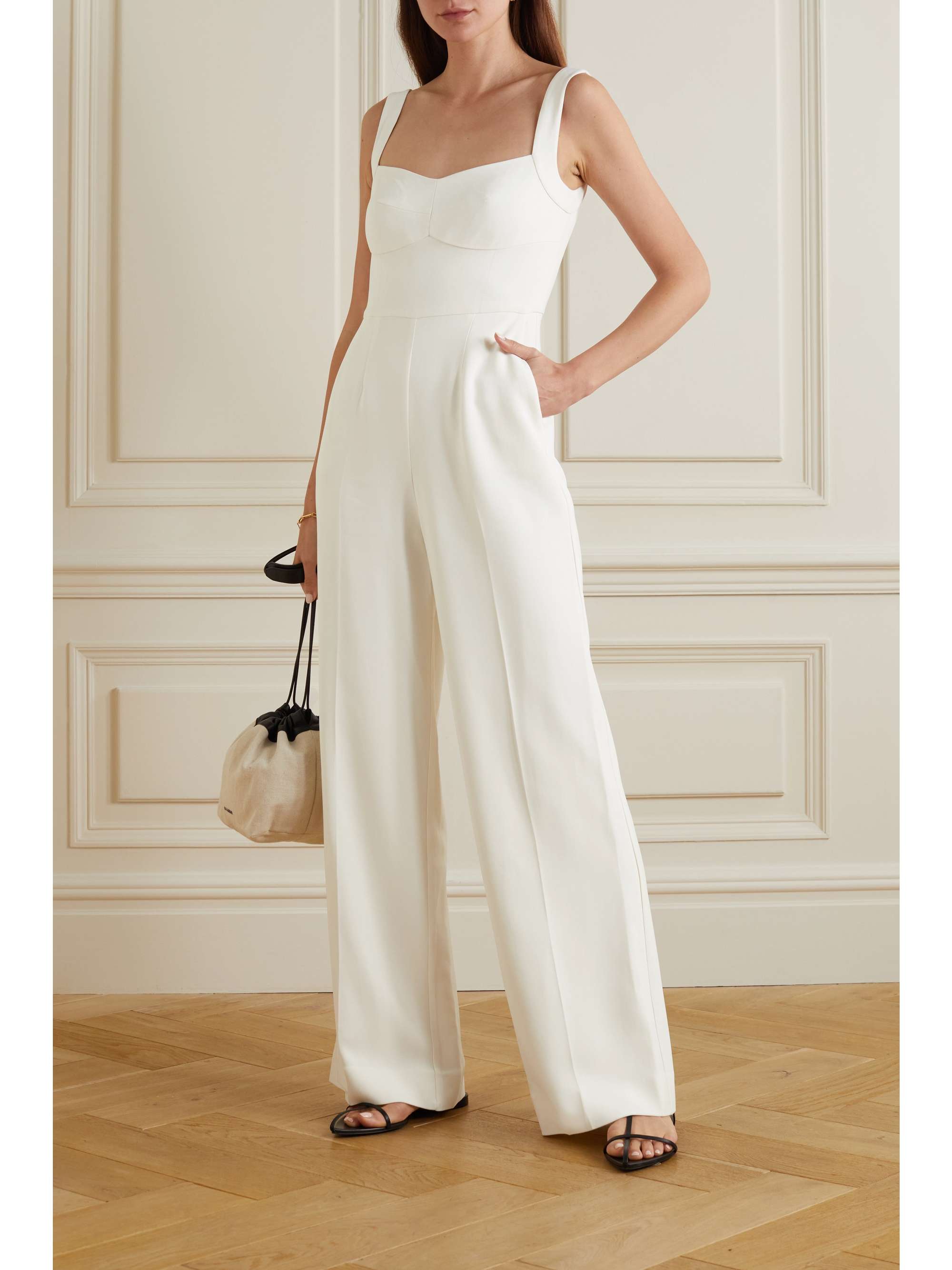 SALONI Rachel printed linen jumpsuit