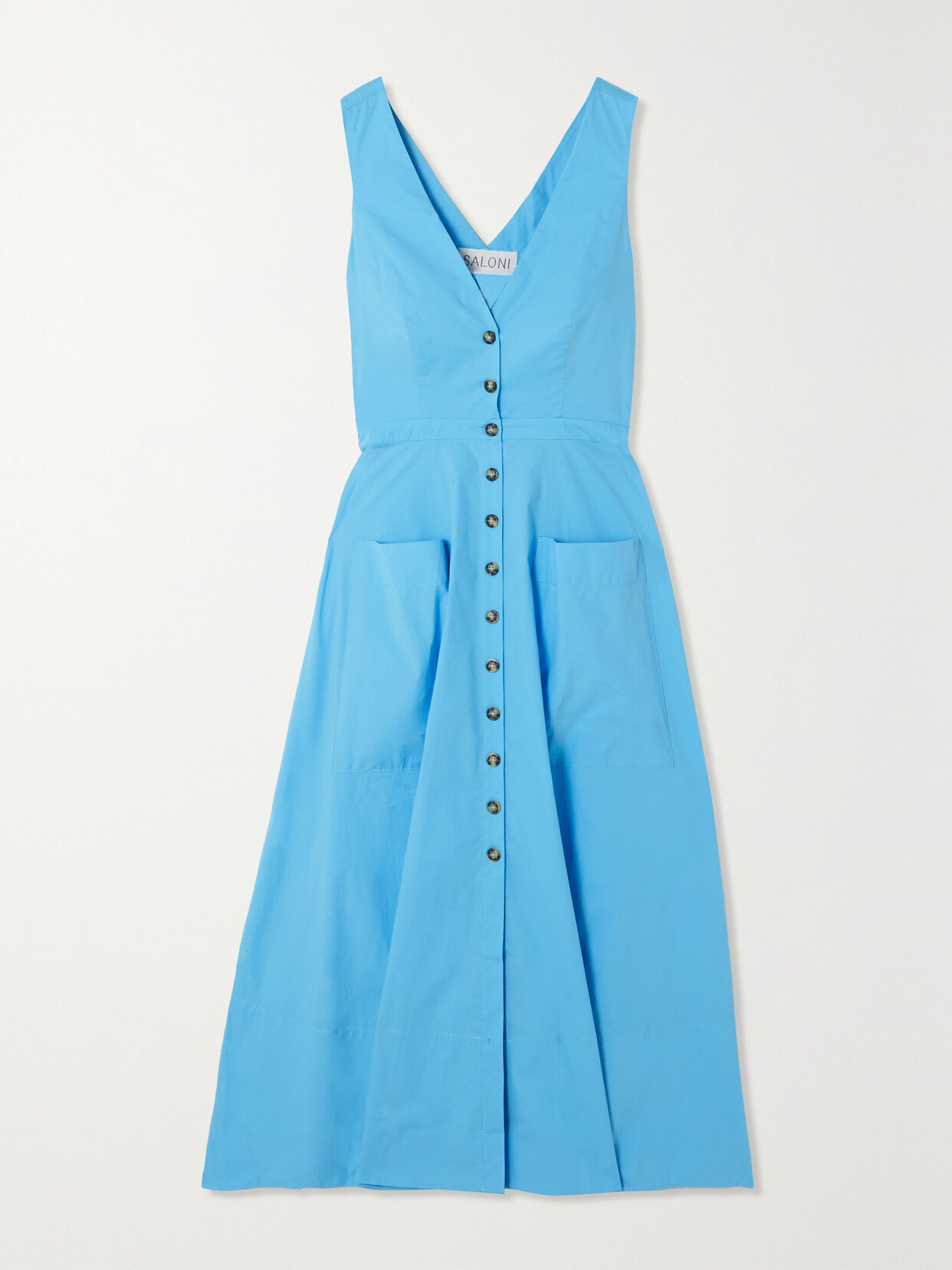 Saloni Zoey Cutout Stretch-cotton 