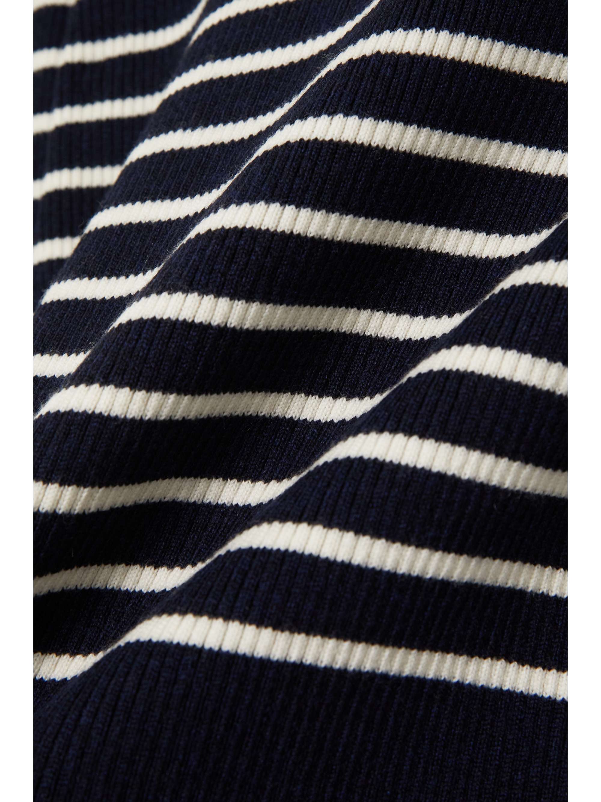 CEFINN Eva striped ribbed merino wool-blend sweater