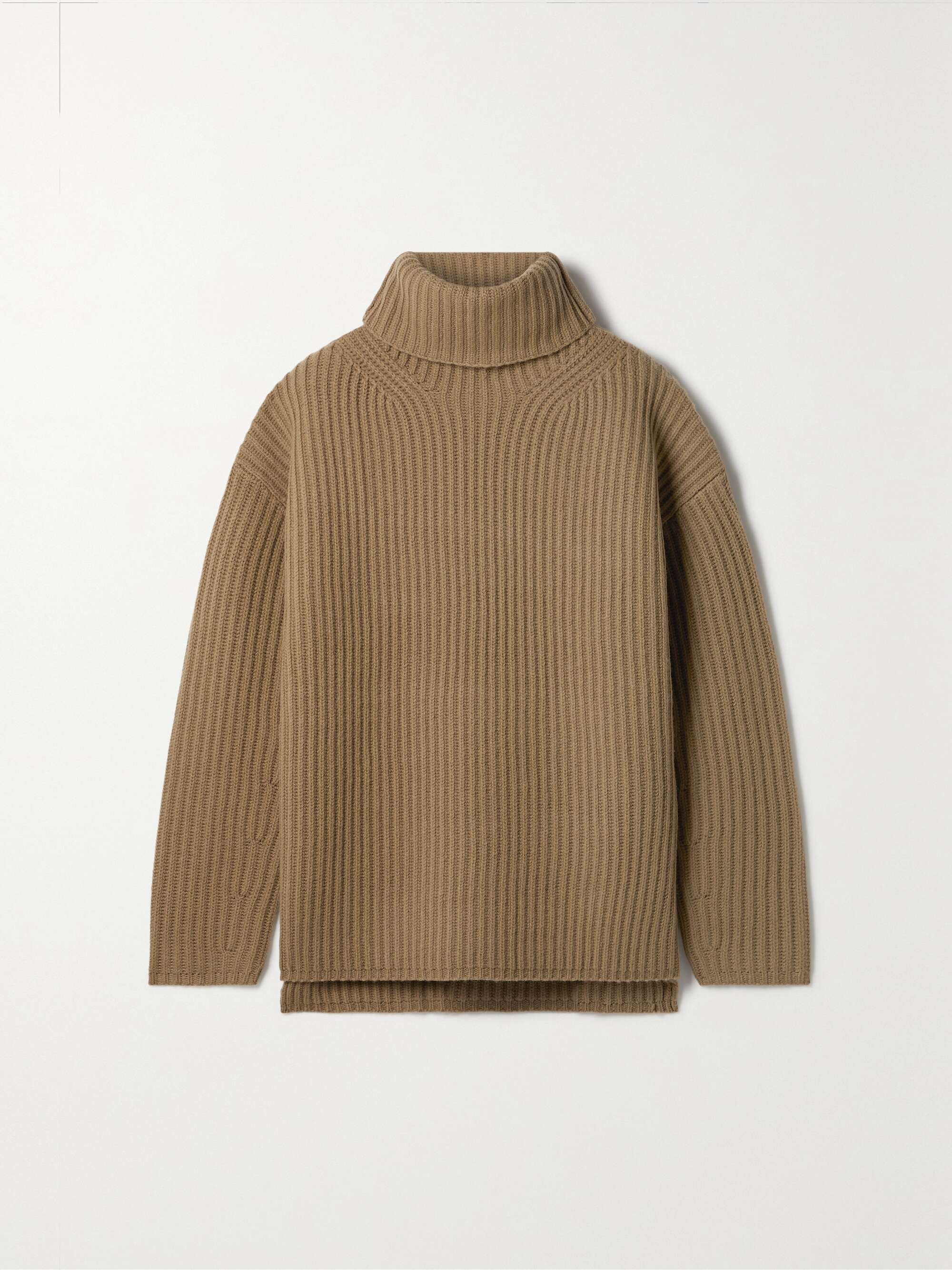 JOSEPH Ribbed merino wool turtleneck sweater NET A PORTER