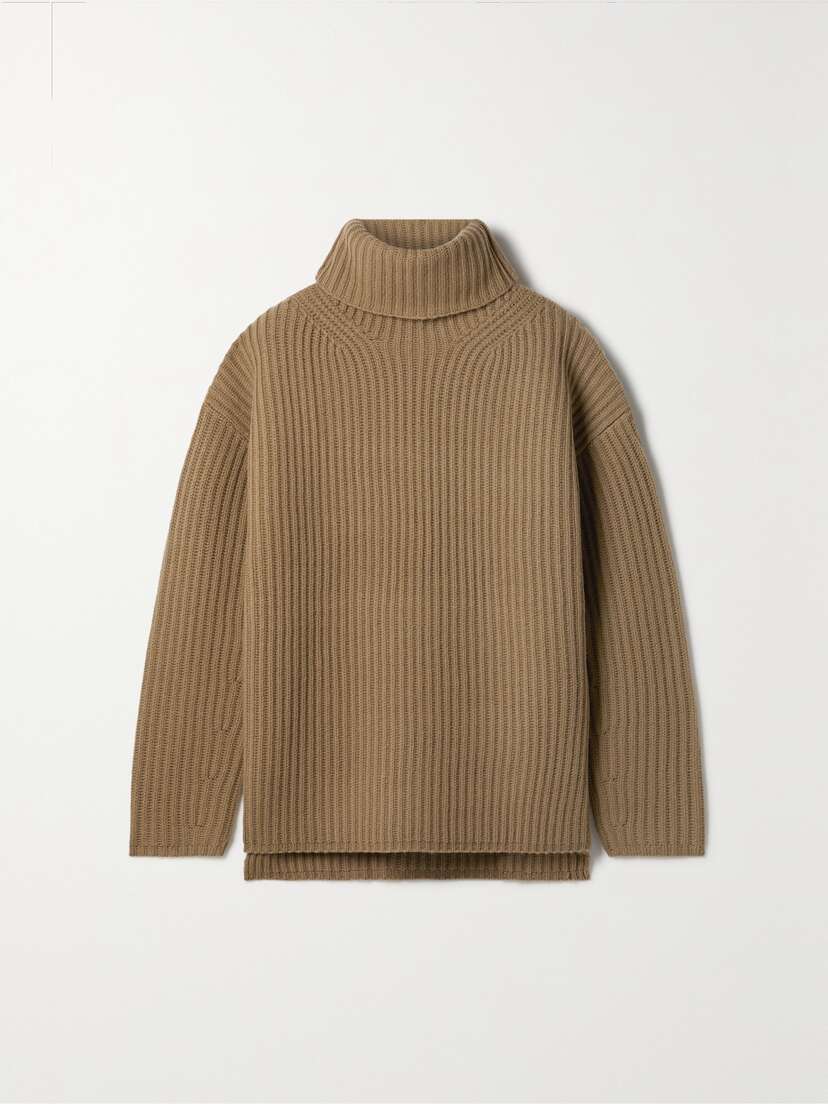 Joseph Ribbed Merino Wool Turtleneck Sweater - x large