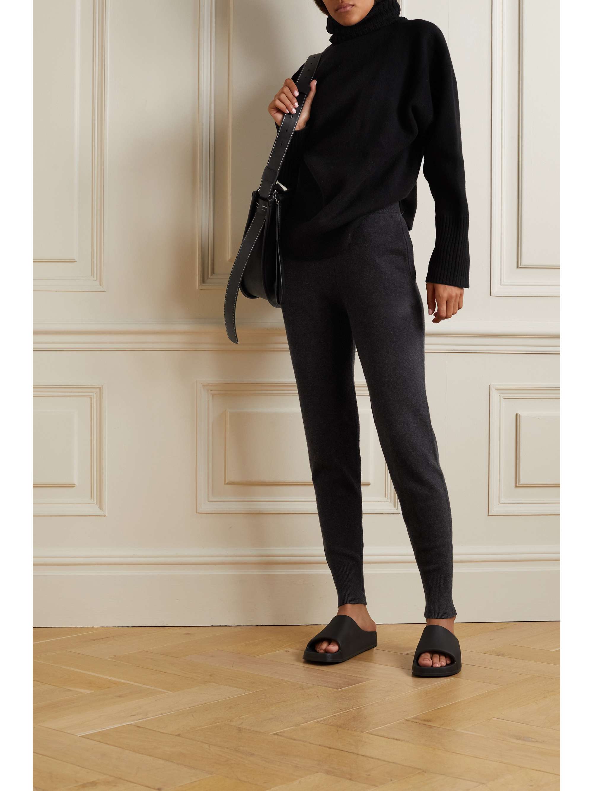 JOSEPH Silk-blend track pants