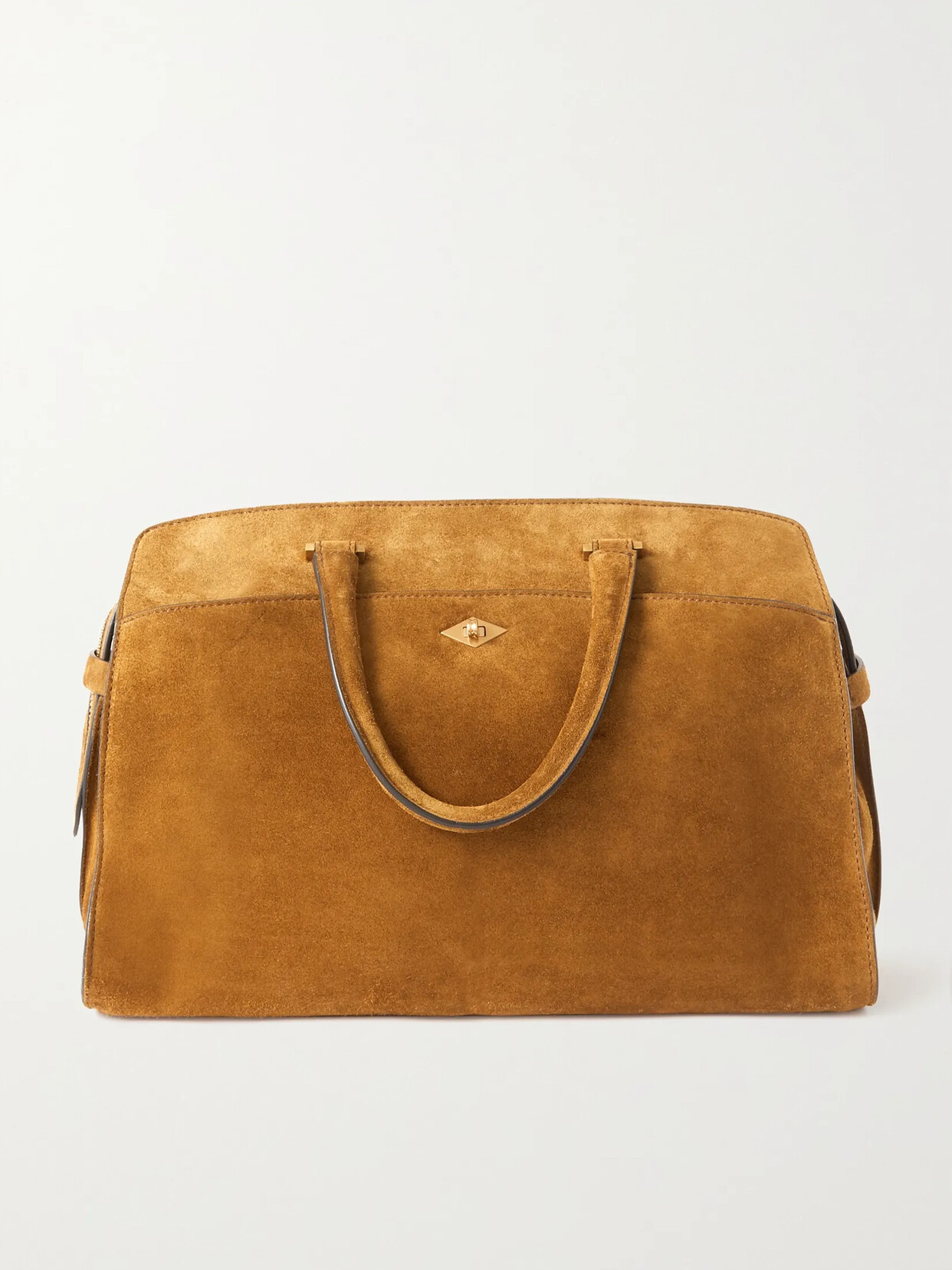 Metier Private Eye Suede Tote In Brown