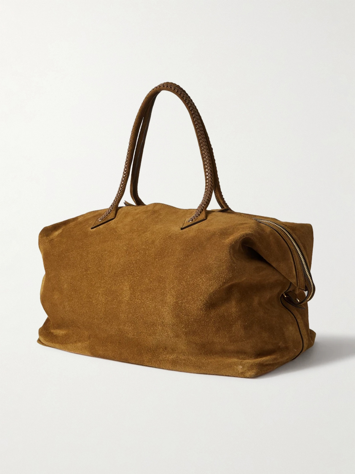 Métier - Weekend XL Leather-Trimmed Suede Tote