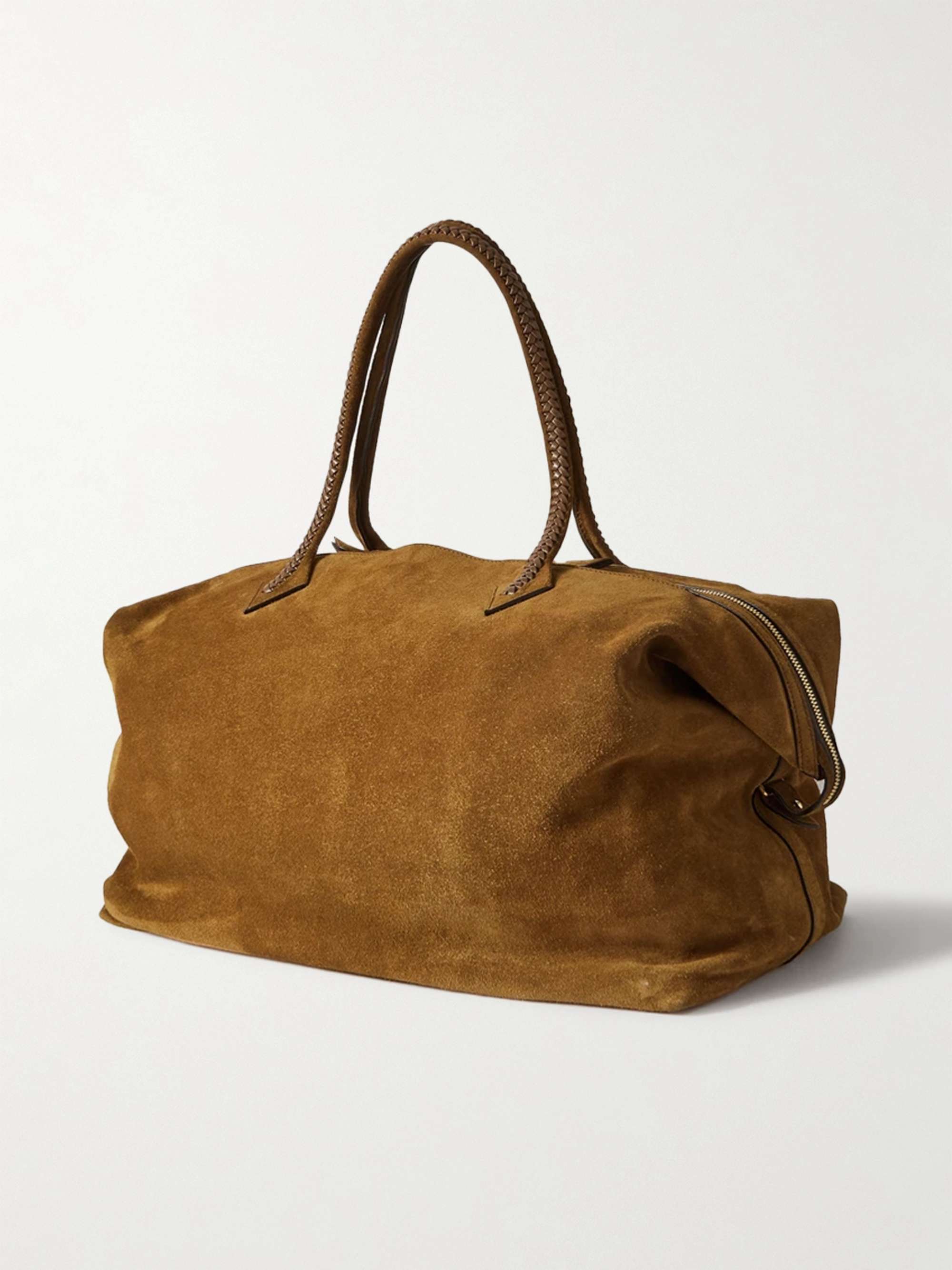 MÉTIER Perriand XL leather-trimmed suede tote