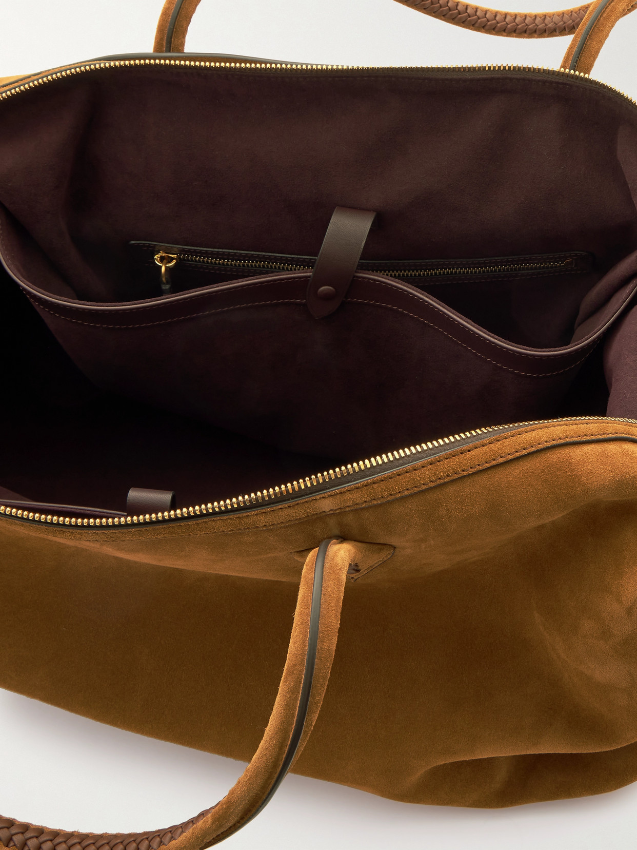 Métier - Weekend XL Leather-Trimmed Suede Tote