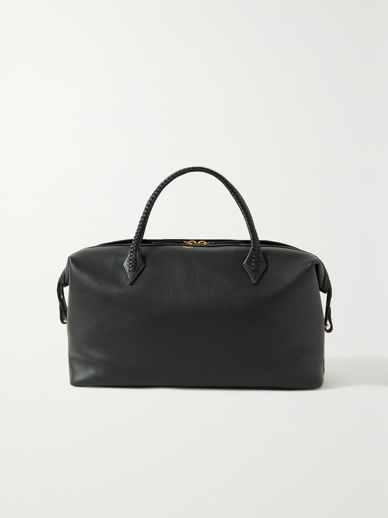 Metier Perriand City Medium Leather Tote In Black
