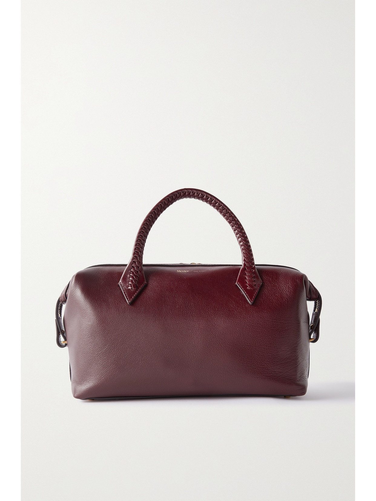 Metier Perriand City Small Leather Tote In Red