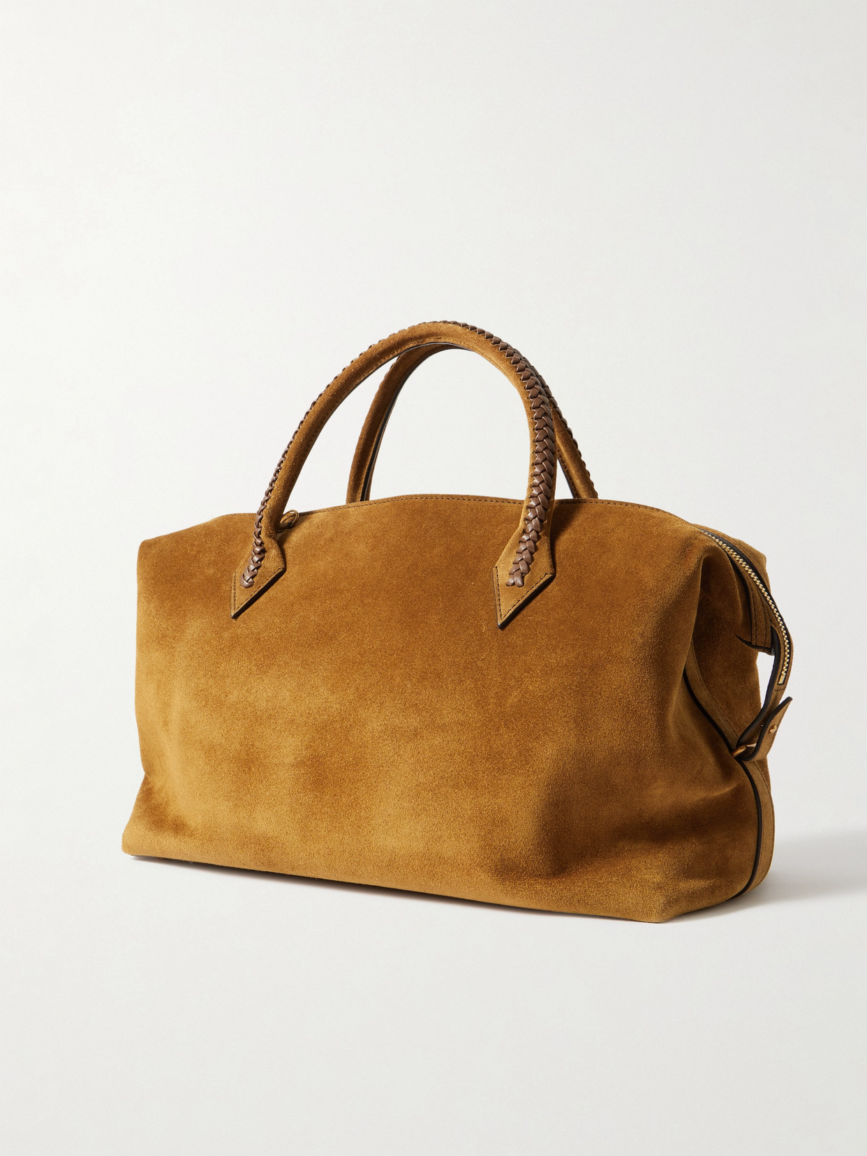 Metier Perriand Medium Suede City Bag In Brown