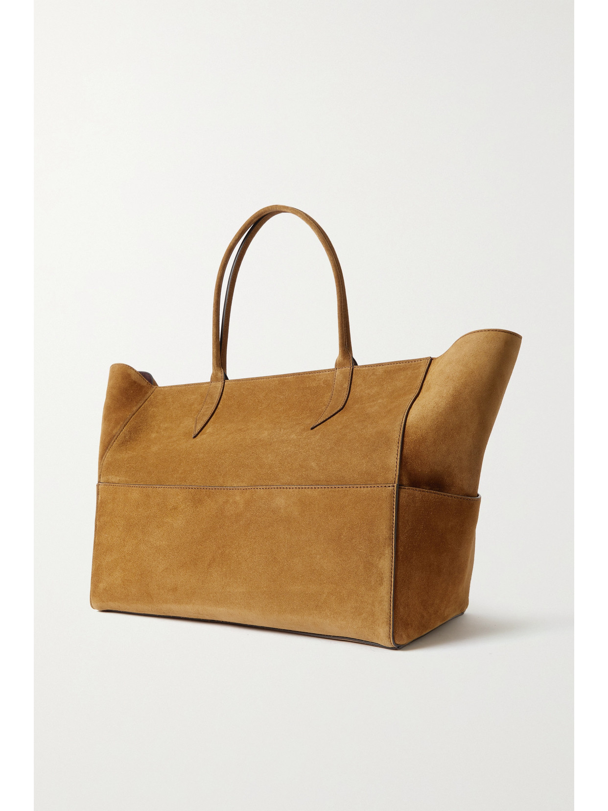 Shop Metier Incognito Cabas Large Suede Tote In Brown