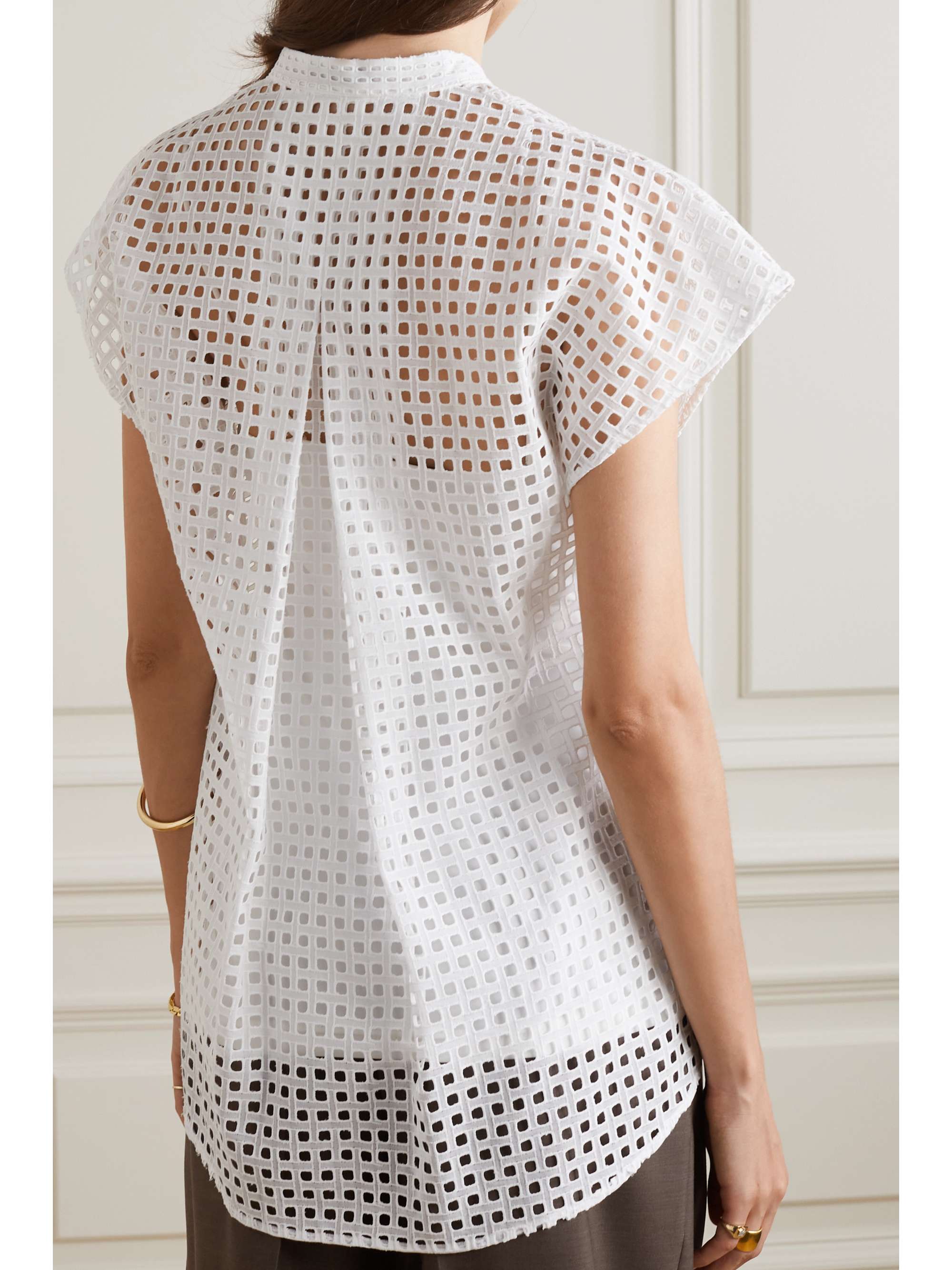 AKRIS Broderie anglaise blouse