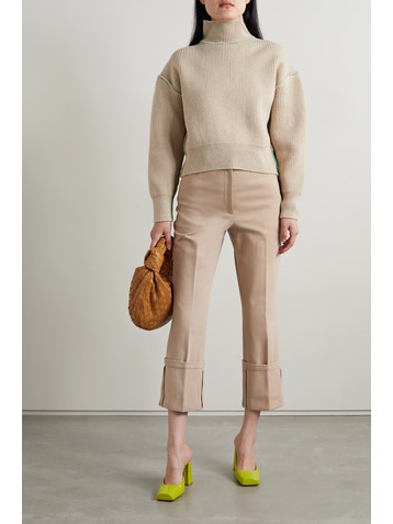 AKRIS Floyd cropped cotton-blend twill tapered pants