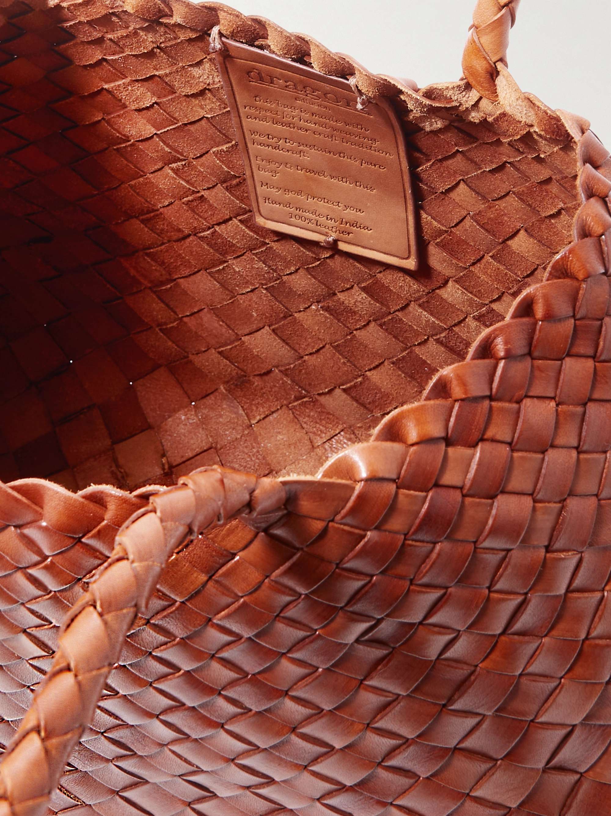 DRAGON DIFFUSION Santa Croce große Tote aus geflochtenem Leder