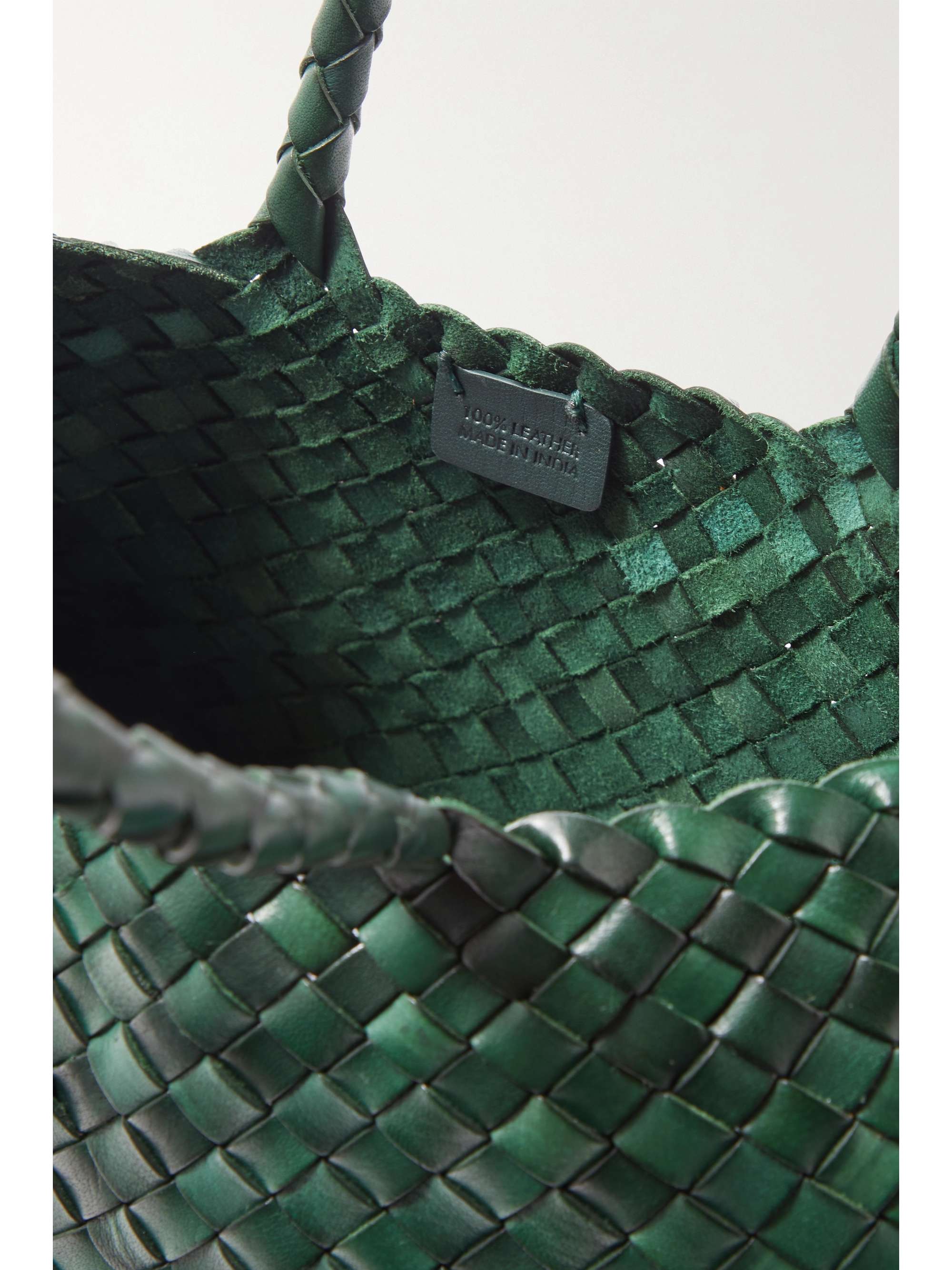 DRAGON DIFFUSION Santa Croce Big woven leather tote