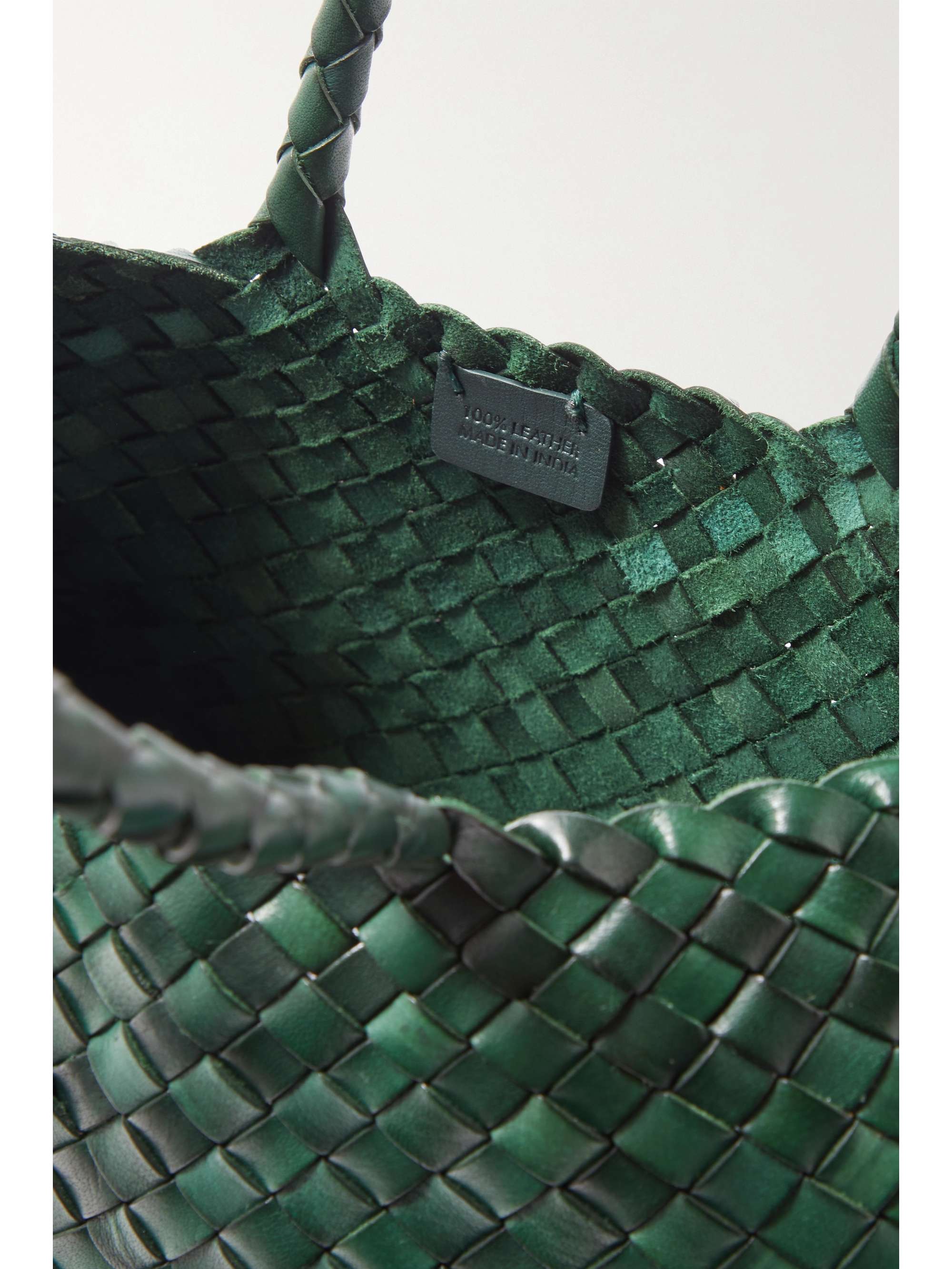 DRAGON DIFFUSION Santa Croce Big woven leather tote | NET-A-PORTER