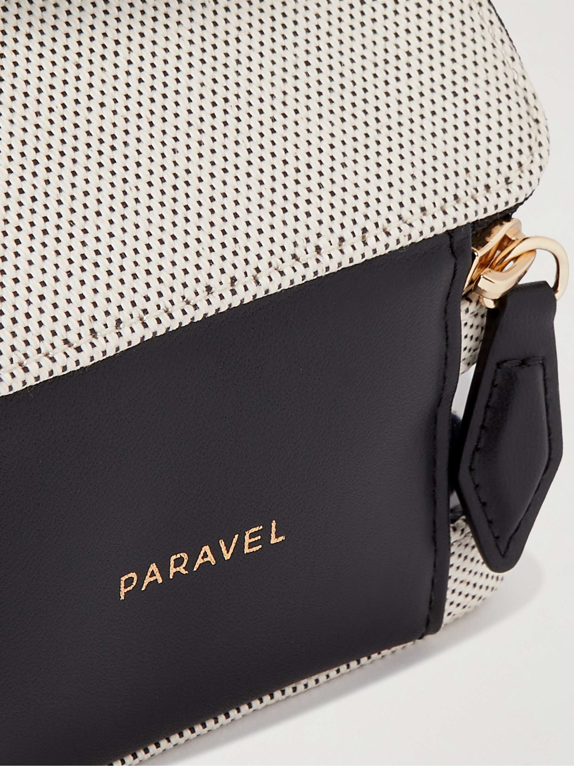 PARAVEL Trousse à maquillage en toile de nylon à finitions en caoutchouc et en cuir synthétique Mini Cabana See-All